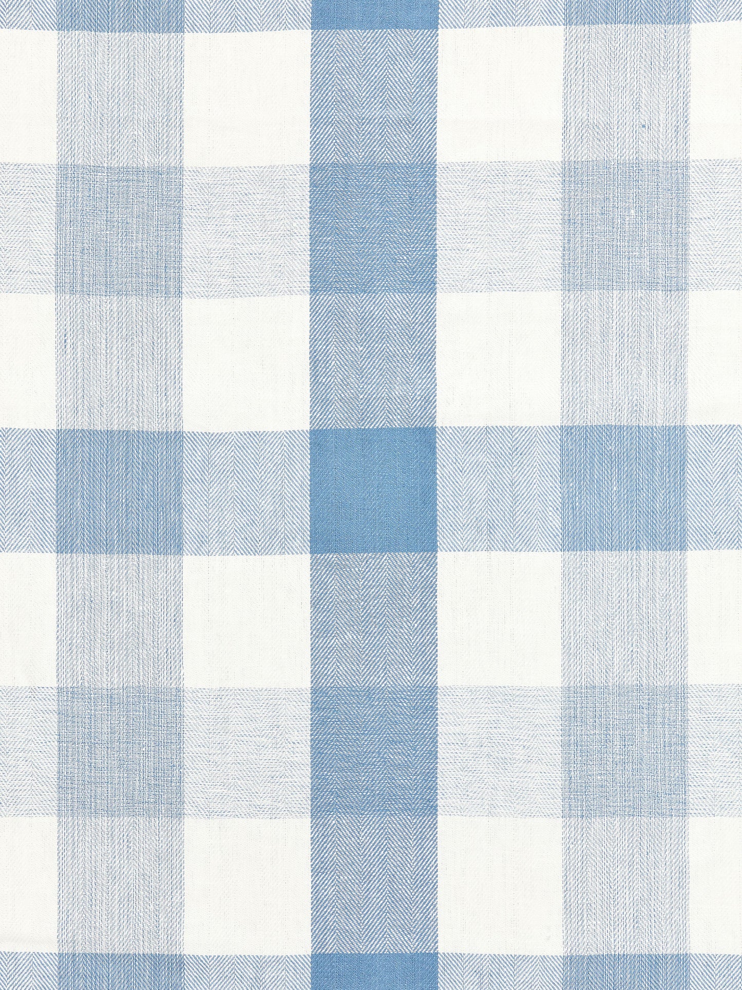 SCALAMANDRE WESTPORT LINEN PLAID FABRIC SKY - SC 000727135 NEW SKU # SC271350007
