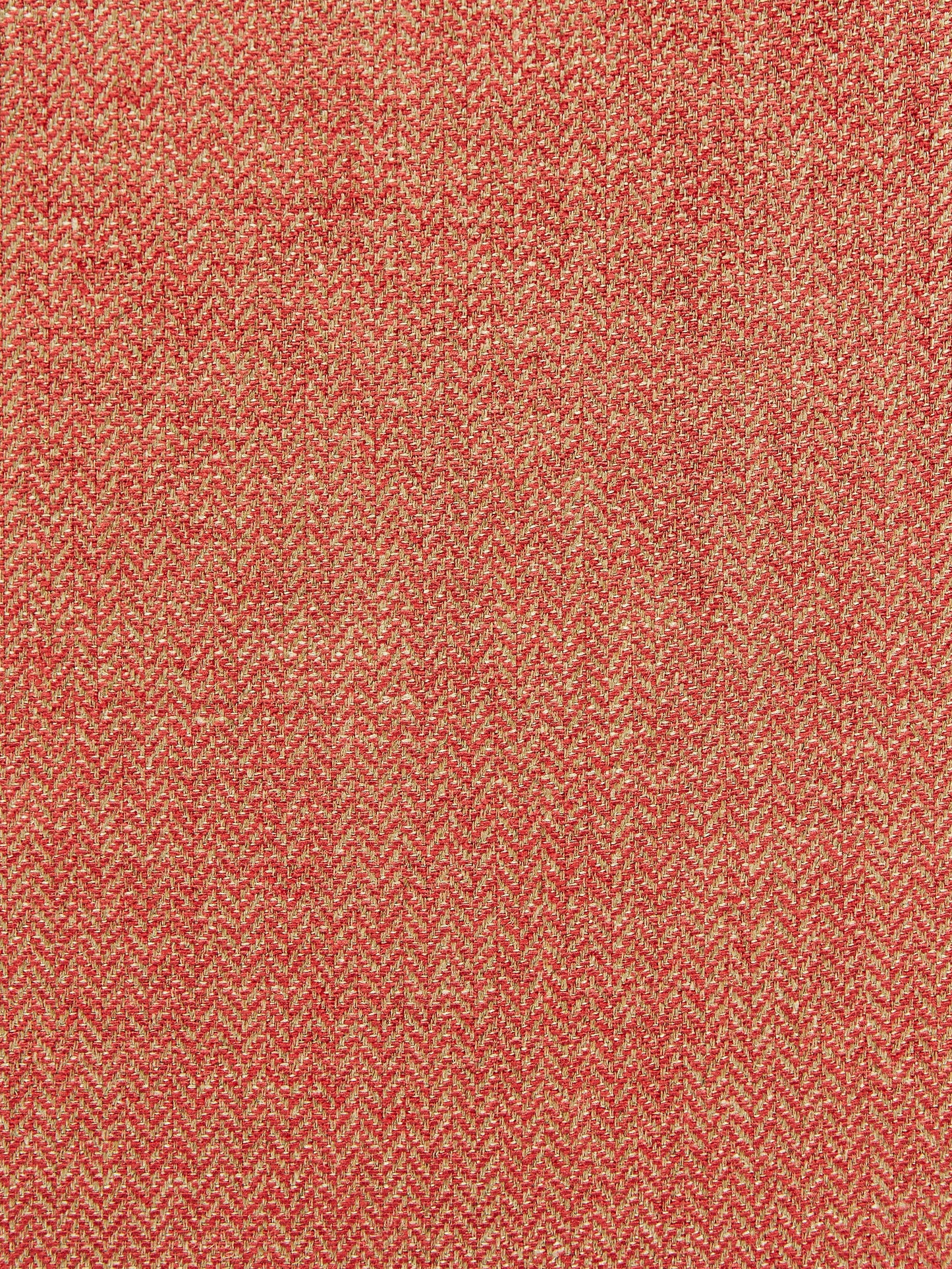 SCALAMANDRE OXFORD HERRINGBONE WEAVE FABRIC ROUGE - SC 001127006 NEW SKU # SC270060011