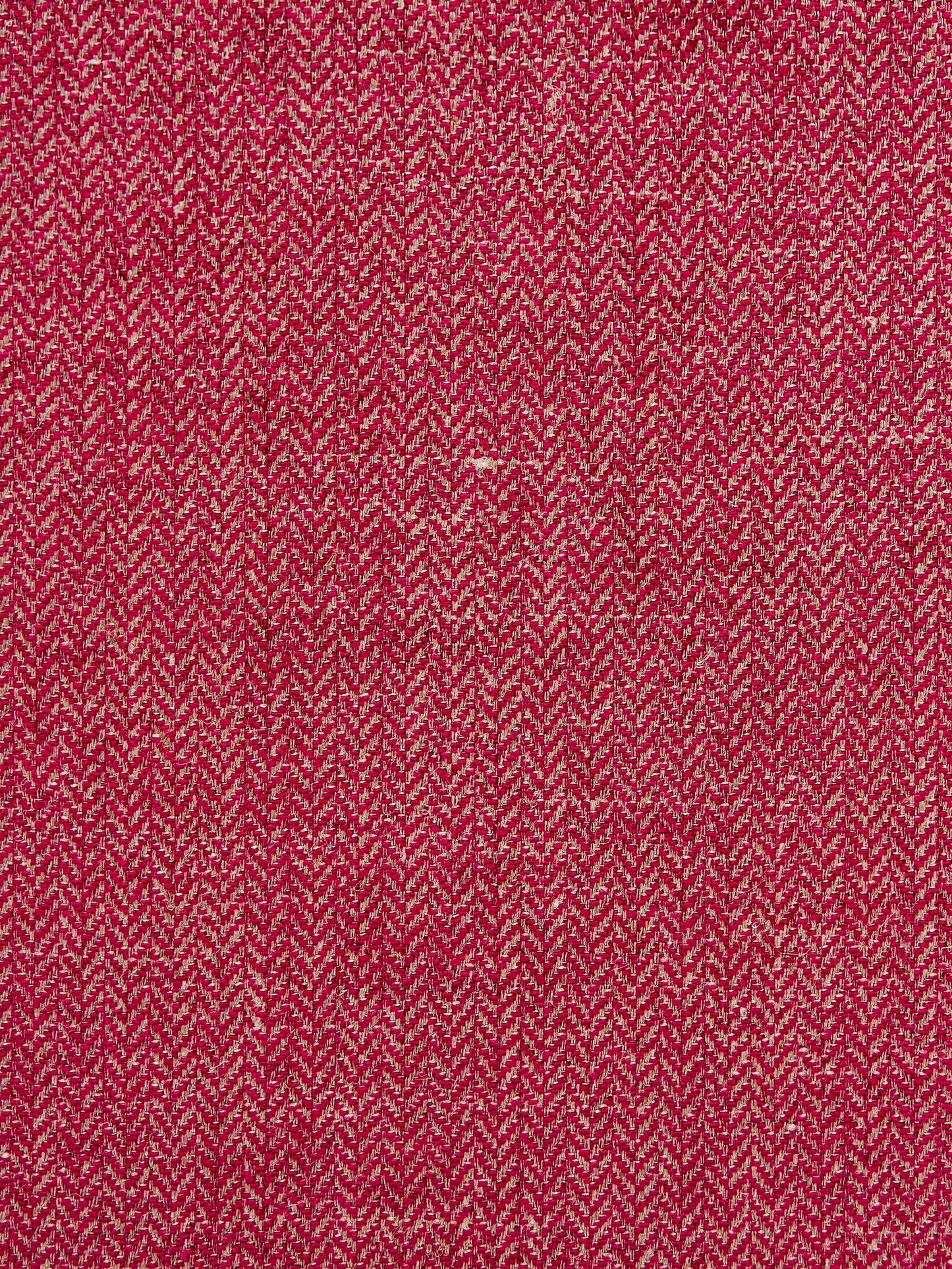 SCALAMANDRE OXFORD HERRINGBONE WEAVE FABRIC FUCHSIA - SC 001227006 NEW SKU # SC270060012