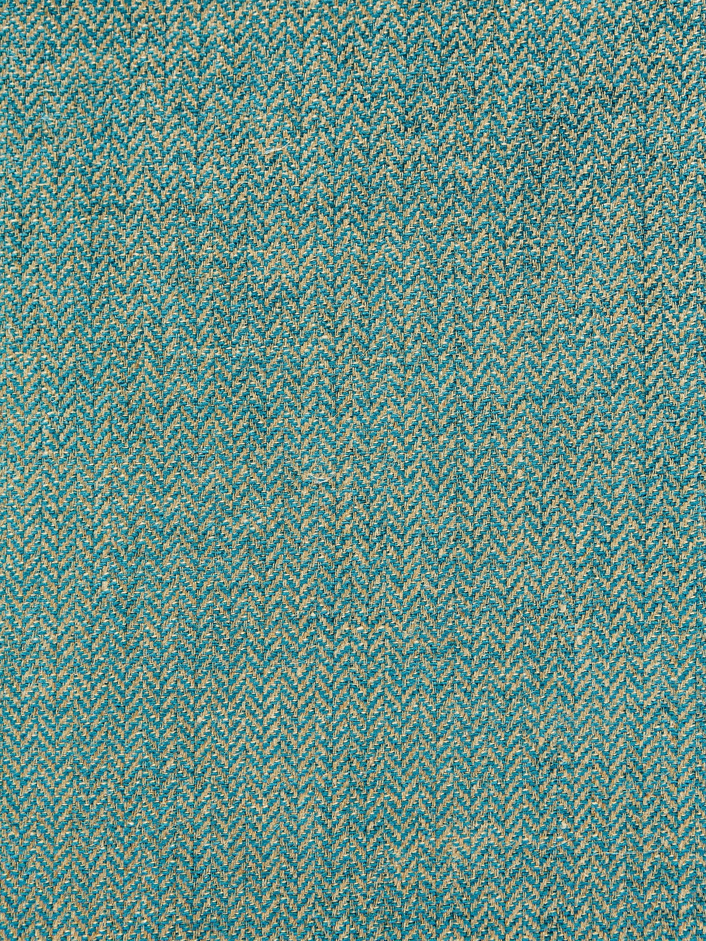 SCALAMANDRE OXFORD HERRINGBONE WEAVE FABRIC TURQUOISE - SC 001927006 NEW SKU # SC270060019