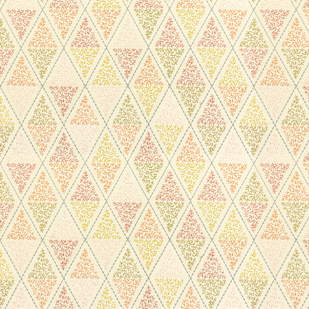 STOUT TEXTILES MULTIPURPOSE,EMBROIDERIES TRADITIONAL, DIAMOND SORBET - SEBA-1