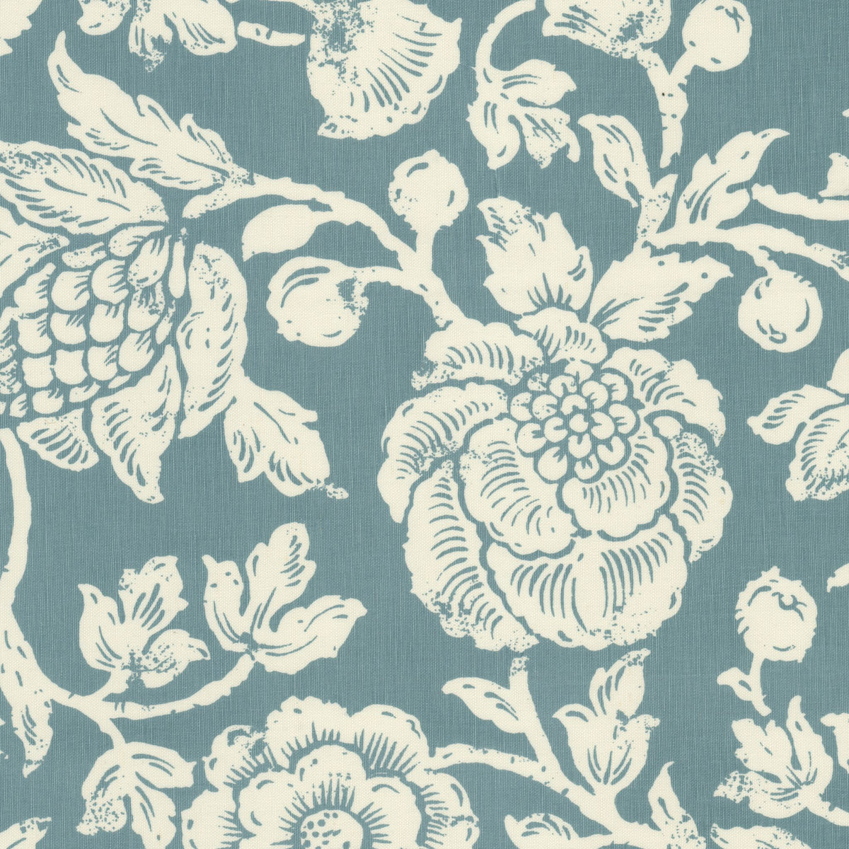 STOUT TEXTILES MULTIPURPOSE,PRINT TRADITIONAL, FLORAL SEAGLASS - SELT-1