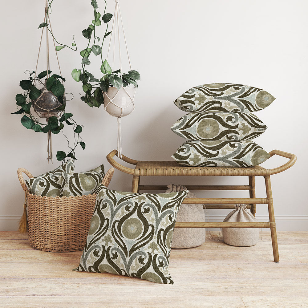 NICHOLASJOHN INC NJ-CAPTIVATE Feather Medallion Fabric - NJ25-2975