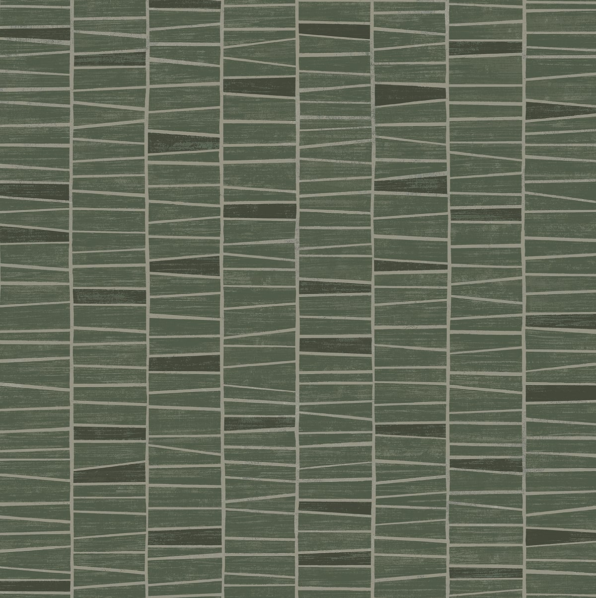 Stacy Garcia Home Stacy Garcia Peel and Stick Organic Stripe Striped Contemporary Green Satin - SG12504