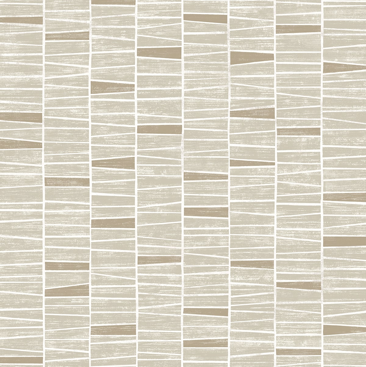 Stacy Garcia Home Stacy Garcia Peel and Stick Organic Stripe Striped Contemporary Beige Satin - SG12507