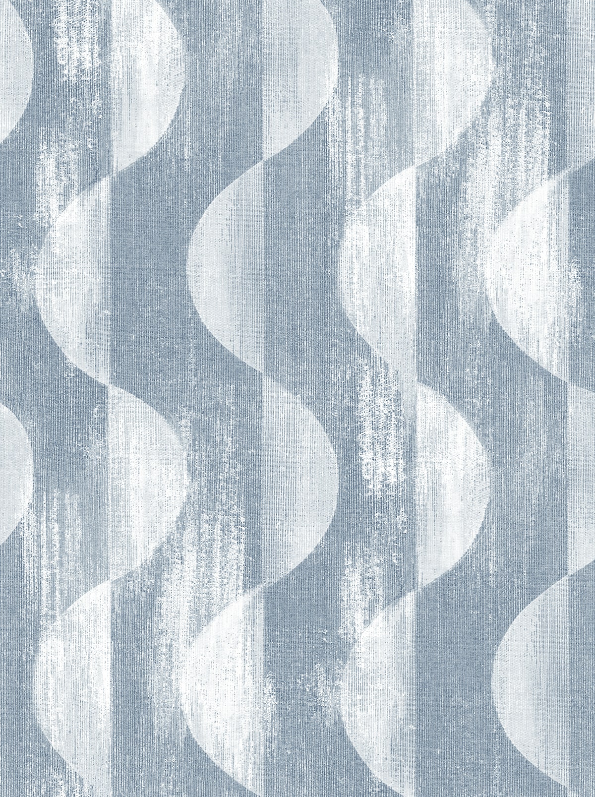 Stacy Garcia Home Stacy Garcia Peel and Stick Half Circles Geometric Contemporary Blue Satin - SG12702