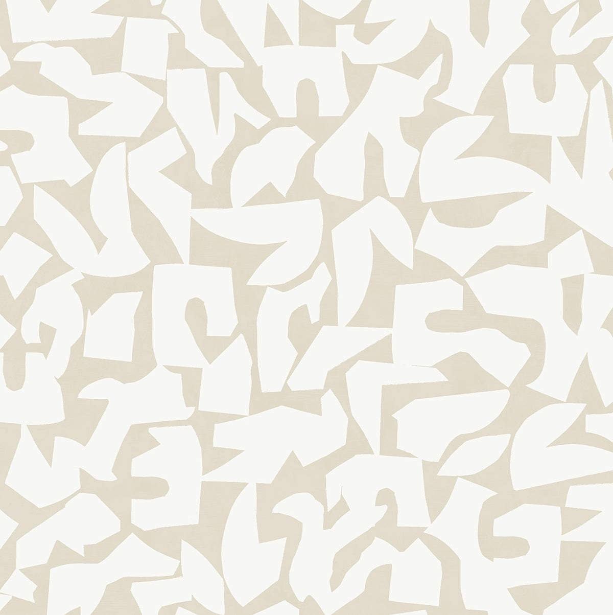 Stacy Garcia Home Stacy Garcia Peel and Stick Graphic Geo Geometric Contemporary Beige Satin - SG12805
