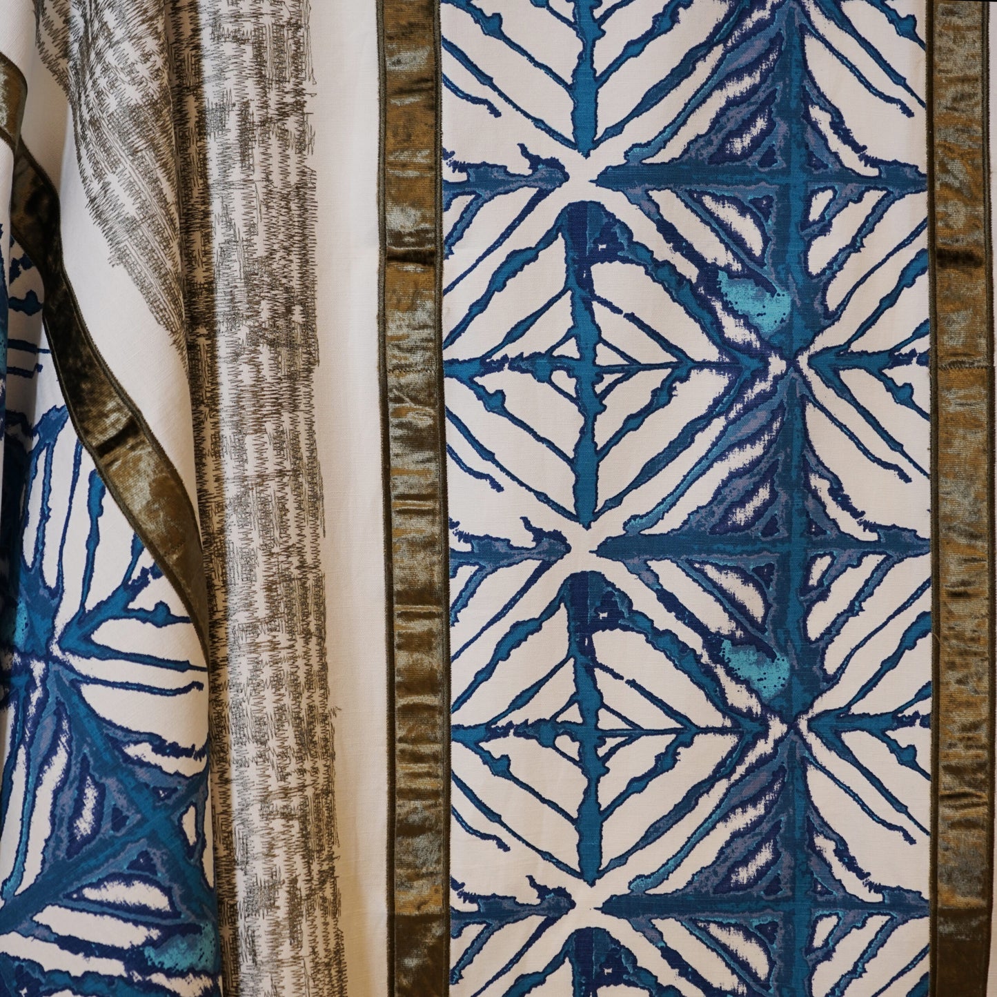 JF Fabrics JF Studio SHATTER 67 Fabric Transitional,Contemporary,Geometric,Stripe Blue Embroidery,Print,Texture,Velvet,Linen Texture - 5782067 SJ101