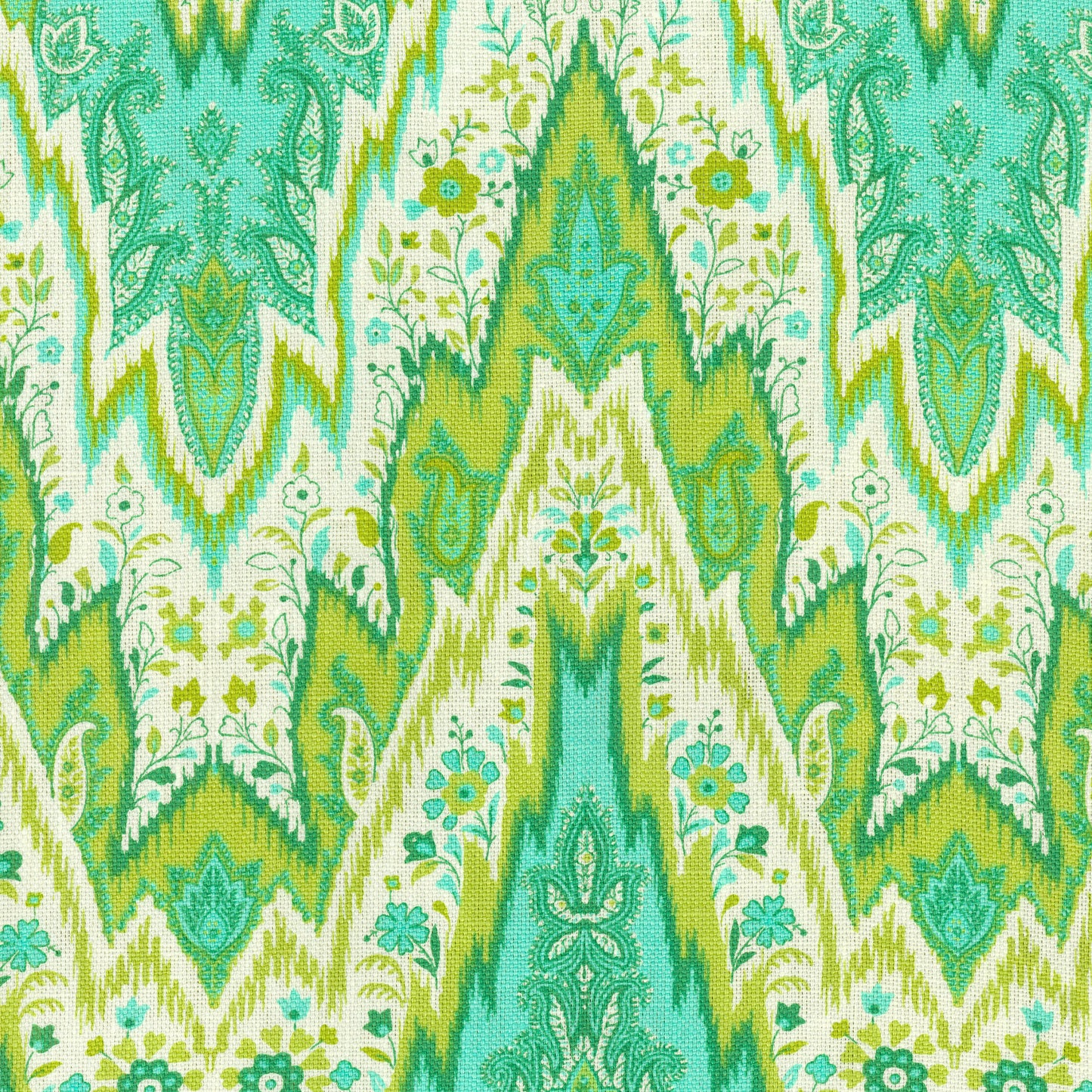 JF Fabrics SHIBORI 74 Fabric Traditional,Transitional,Contemporary,Flamestitch Green Linen,Print,Linen Texture - 5732074 J6931