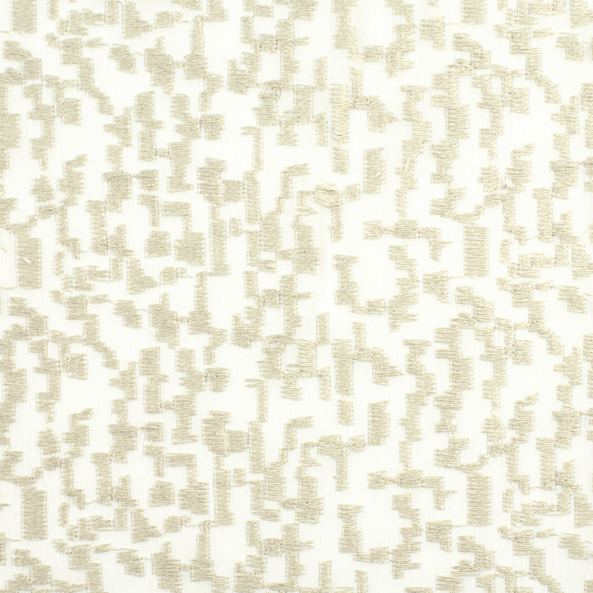 STOUT TEXTILES DRAPERY,EMBROIDERIES TRANSITIONAL,, GEOMETRIC CHAMOIS - SHIR-2