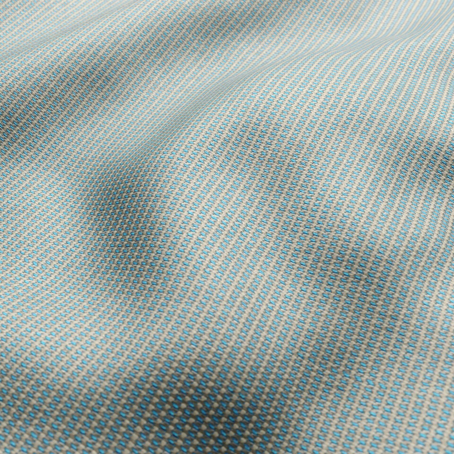 JF Fabrics FibreGuard Outdoor SHORE 63 Fabric Basketweave Blue, Cream Jacquard, Outdoor - 9736263 J9551