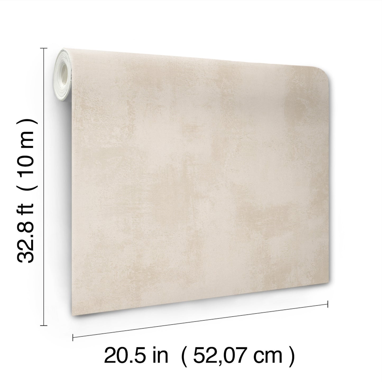 Beige Italian Plaster wallpaper by York Wallcoverings SI14511 with soft pearlescent plaster texture, luxury vinyl non-woven material, warm neutral tones, and modern organic style for elegant interior feature walls and upscale home design.