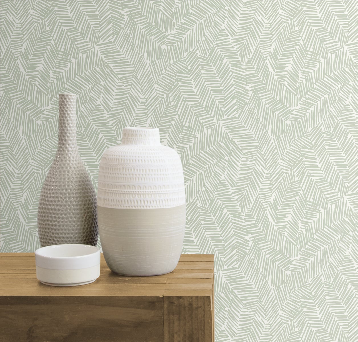 Seabrook Designs The Simple Life Lush Abstract Contemporary Green Matte - SL80404