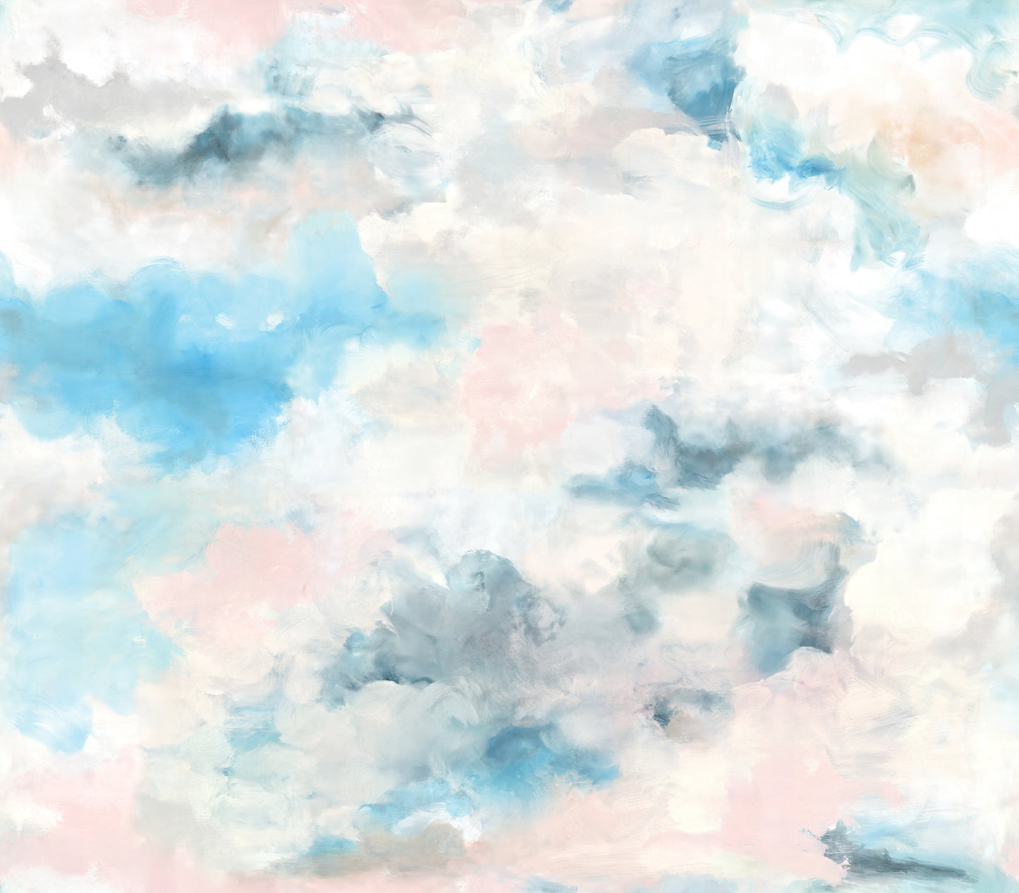 York Wallcoverings WallPops Nimbus Blue Self Adhesive Mural Nature Transitional Blue Current Peel & Stick - SLM6461