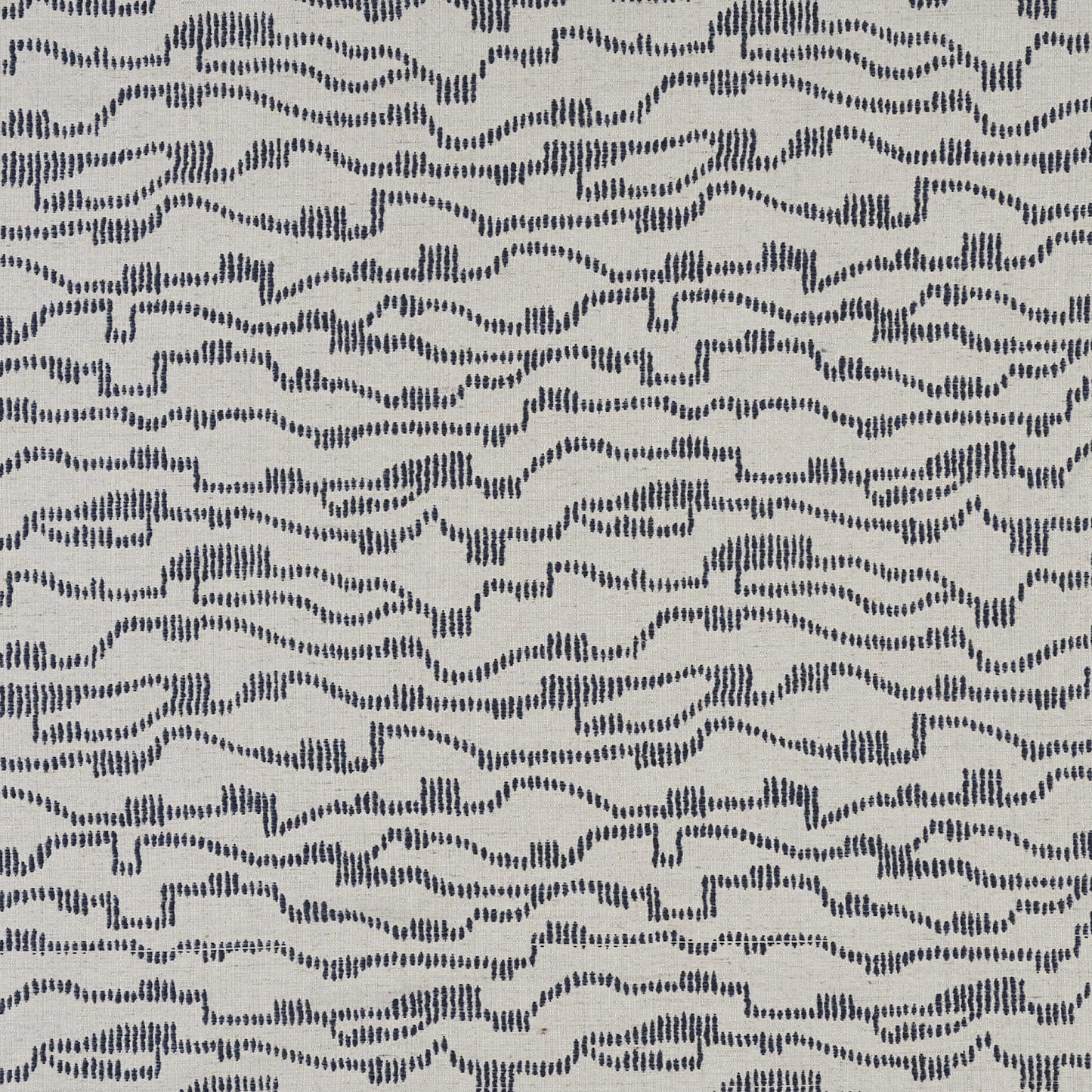 JF Fabrics Crypton Home SOUNDWAVE 96 Fabric Stripe, Contemporary Navy, Cream Woven, Jacquard - 8946396 J8921