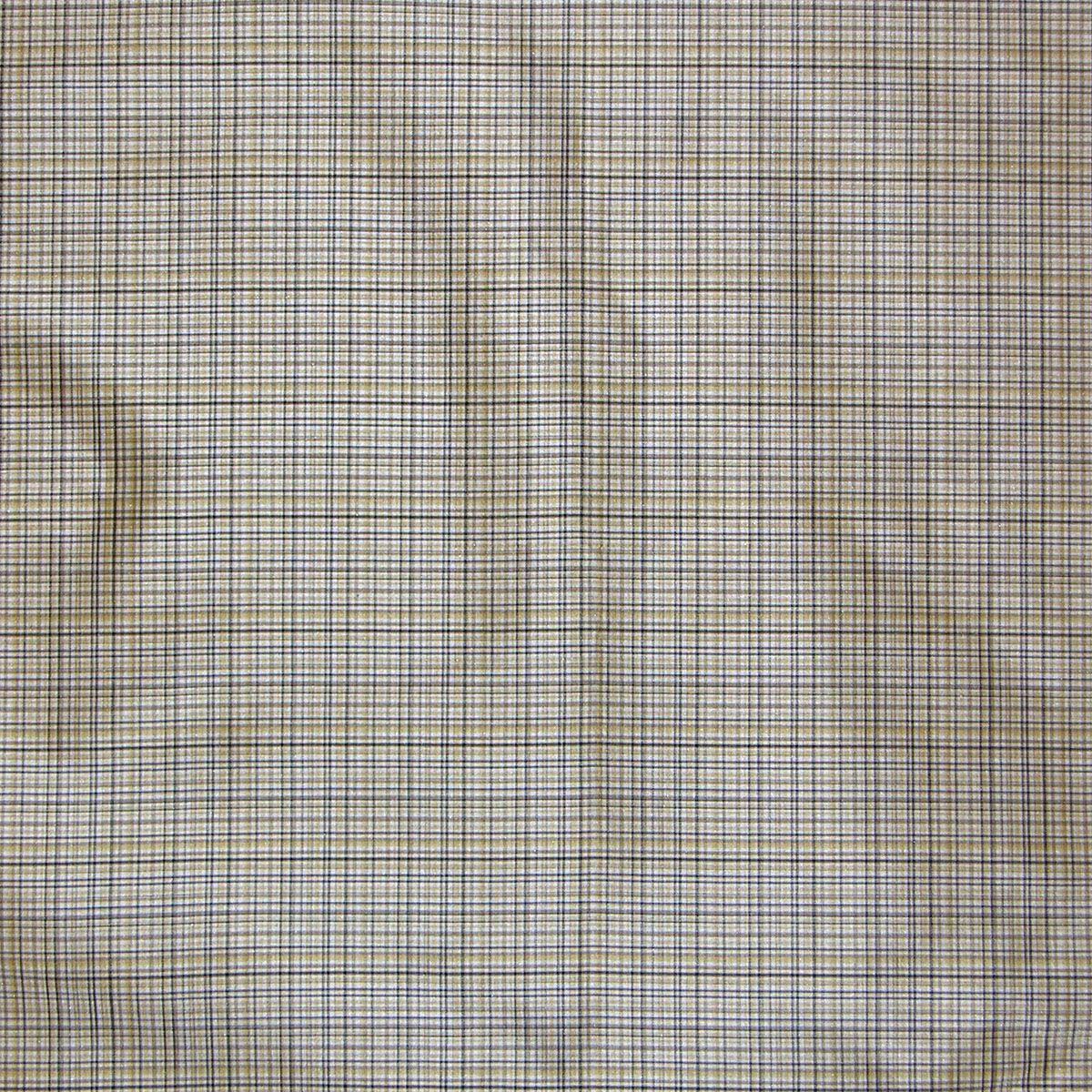 SCALAMANDRE T & A CHECK FABRIC PARCHMENT - SQ 00014308 NEW SKU # SQ43080001