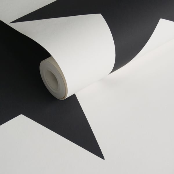 Galerie Wallcoverings Style Sisters Double Star Black Galerie Wallcoverings Black - SS21254