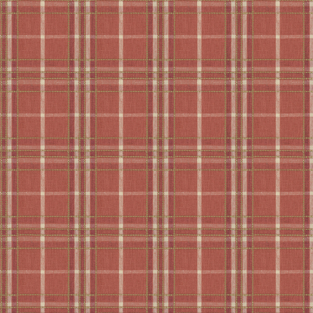 STOUT TEXTILES MULTIPURPOSE,WOVENS TRADITIONAL, PLAID/CHECK TANGERINE - STIT-2