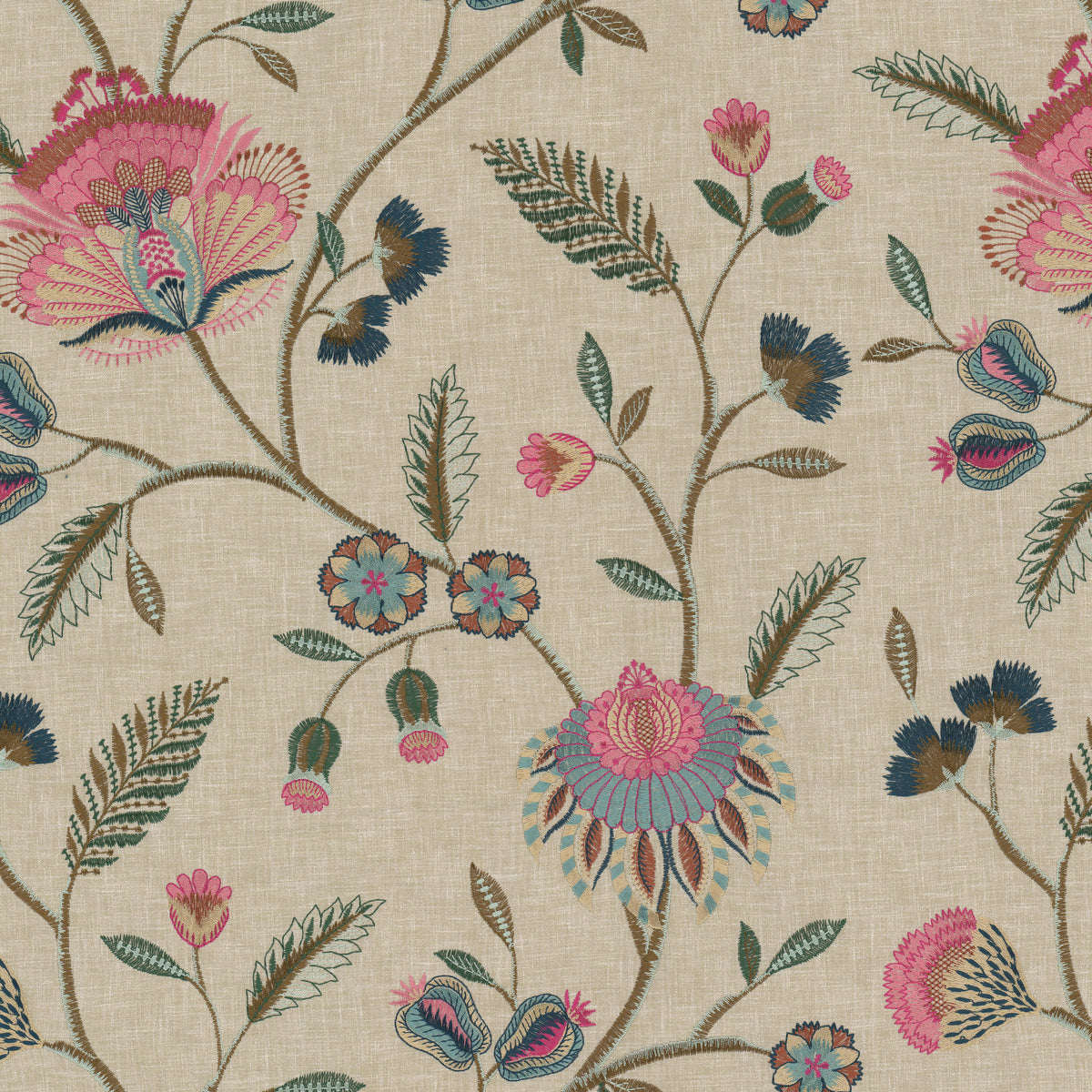 STOUT TEXTILES MULTIPURPOSE,EMBROIDERIES TRADITIONAL, FLORAL PUNCH - STRU-2