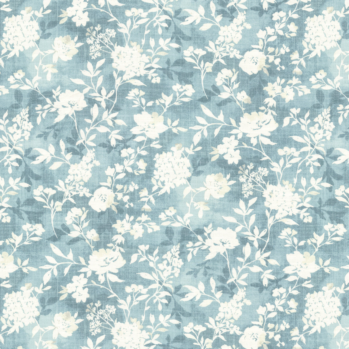 STOUT TEXTILES MULTIPURPOSE,PRINT TRANSITIONAL,, FLORAL ROBINSEGG - SUWA-1