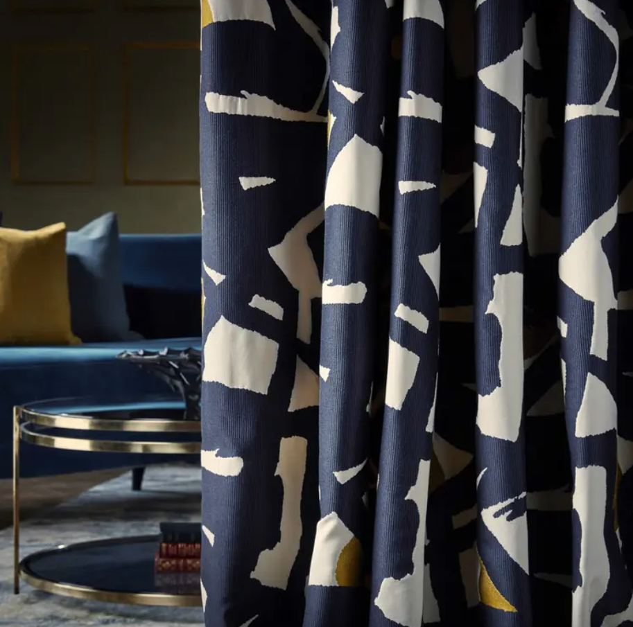 ZOFFANY Rakugaki Fabric Abstract , Graphic Ink,Tigers Eye - ZICO333012