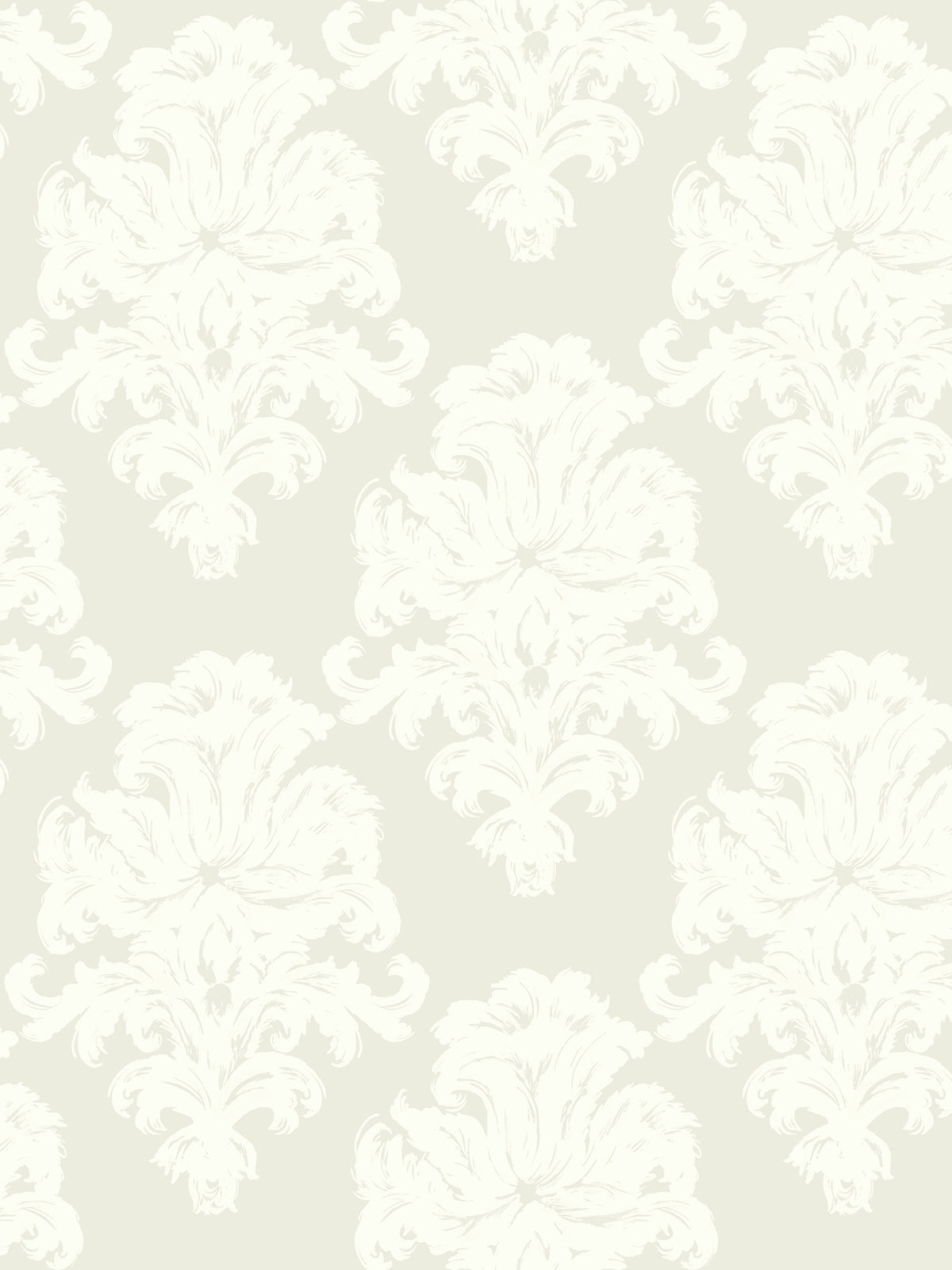 Seabrook Designs Montserrat Damask Coastal Light Taupe , Off-White - TA20105