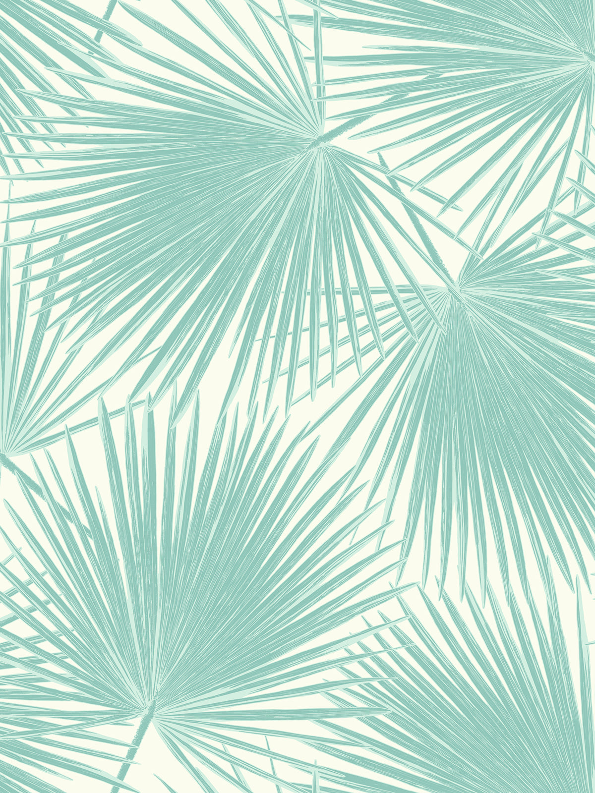 Seabrook Designs Aruba Palm Coastal Powder Blue , White - TA20202