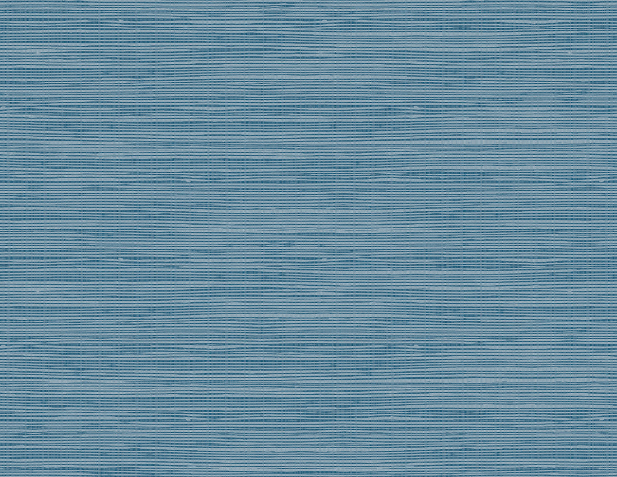 Seabrook Designs Jamaica Grass Faux Grasscloth Coastal Prussian Blue - TA21702