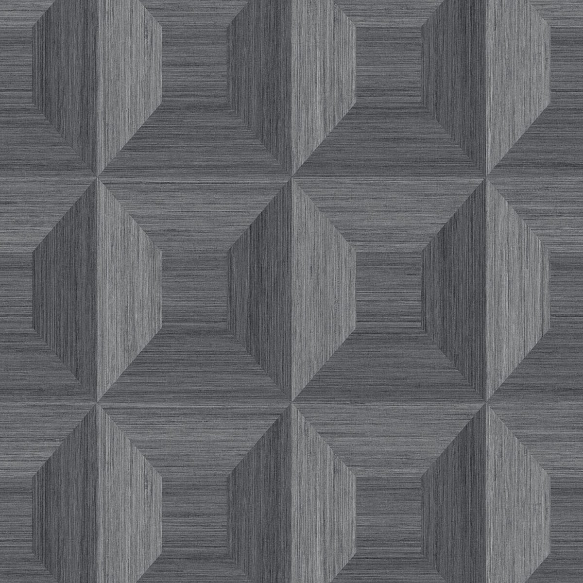 Seabrook Designs Squared Away Geometric Geometric Contemporary Cove Gray - TC70608