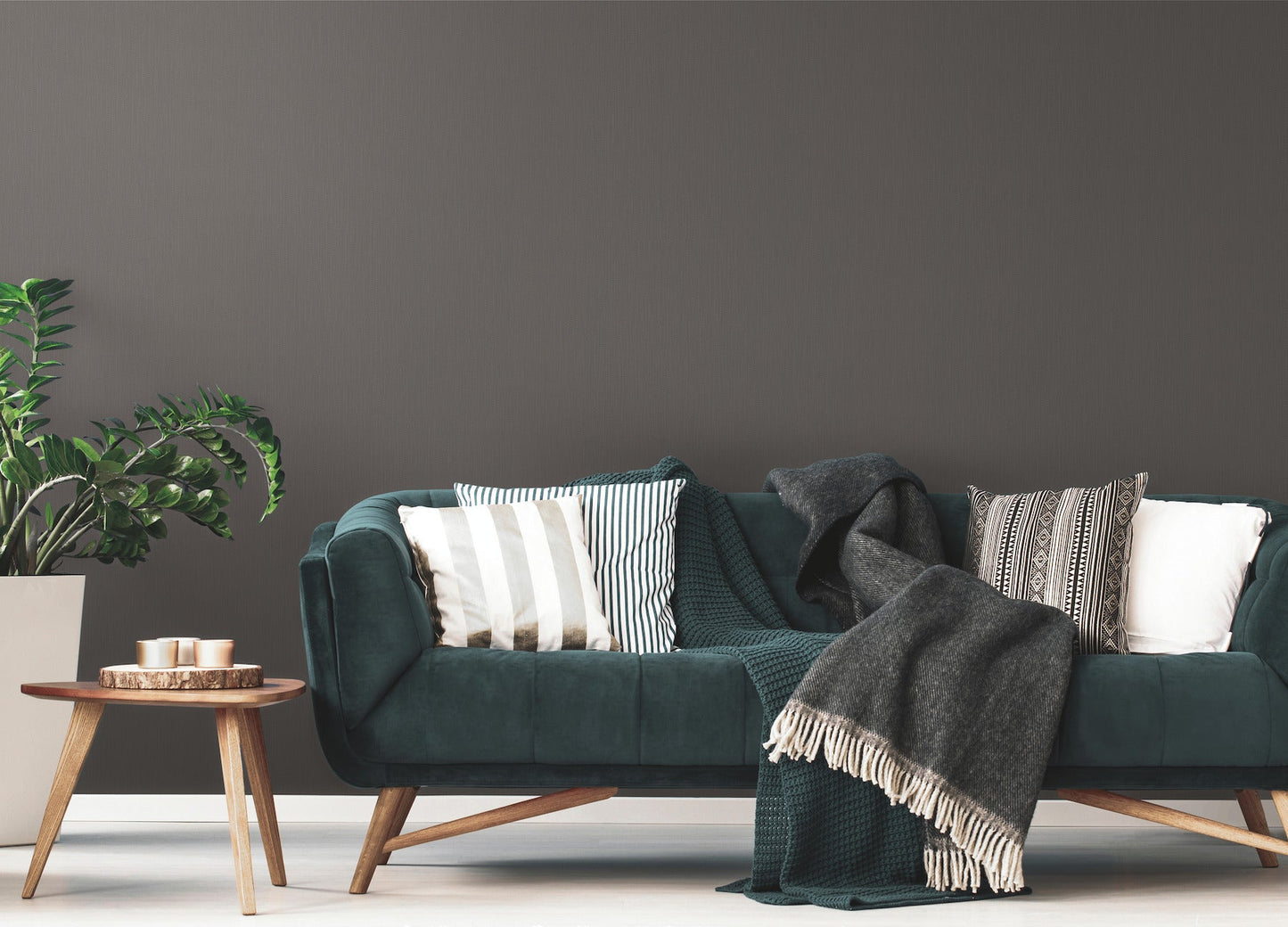 York Wallcoverings York Wallcoverings Cascade Glimmer Black Wallpaper Embroidery Blacks - TD1060N