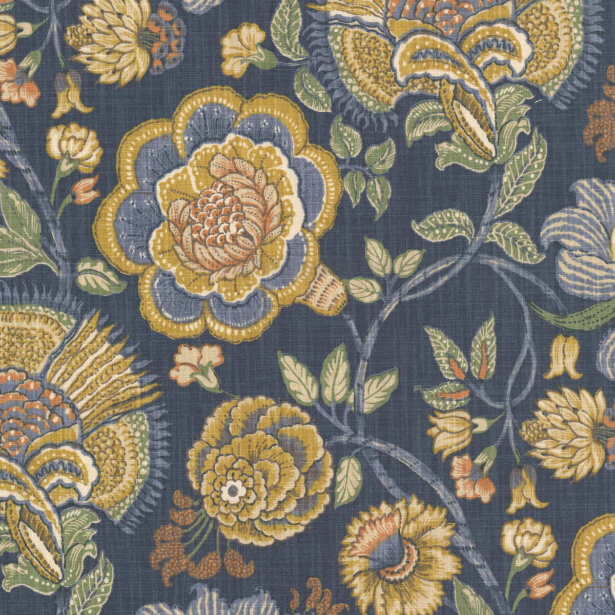 STOUT TEXTILES MULTIPURPOSE,PRINT TRADITIONAL, FLORAL PERIWINKLE - TEAP-1