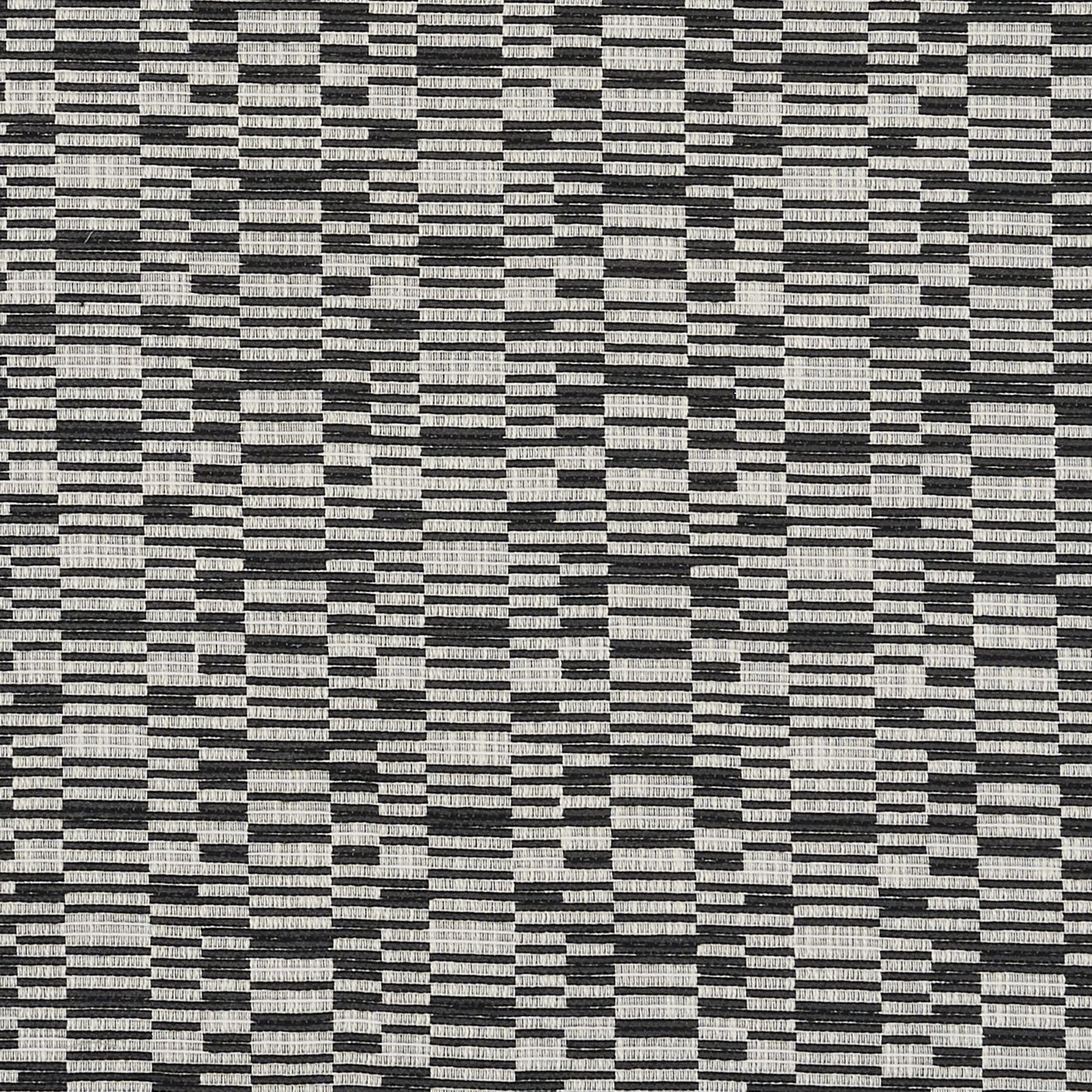 JF Fabrics Crypton Home TEMPO 99 Fabric Stripe, Texture Black, Grey, White Woven, Chenille - 8947899 J8921