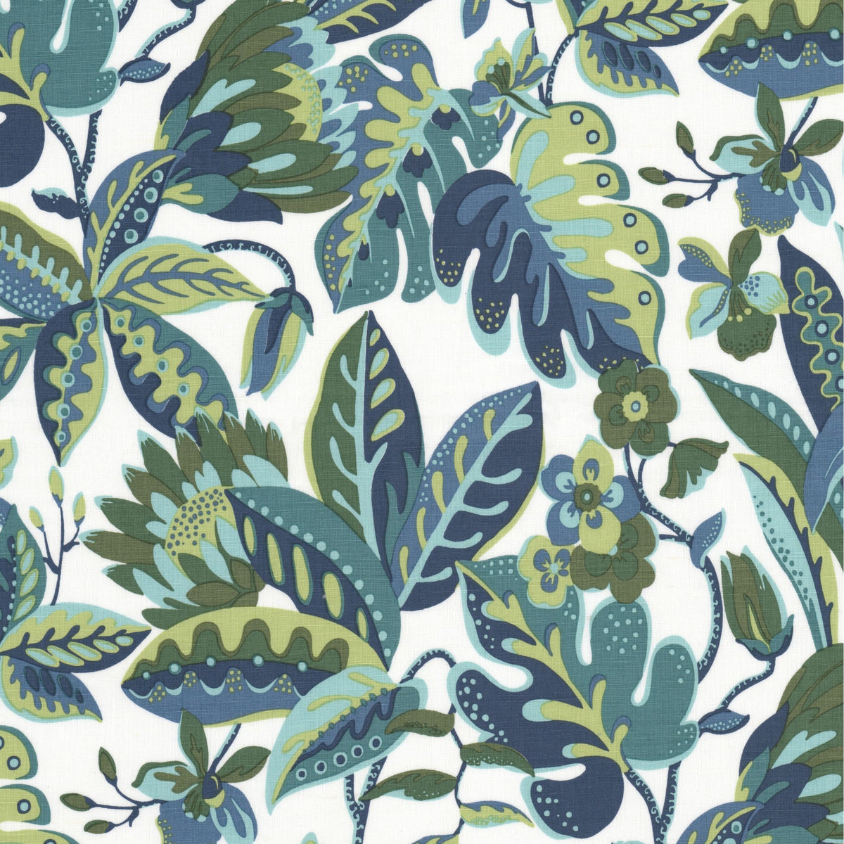 STOUT TEXTILES MULTIPURPOSE,PRINT TRANSITIONAL,, FLORAL JUNGLE - TENS-3