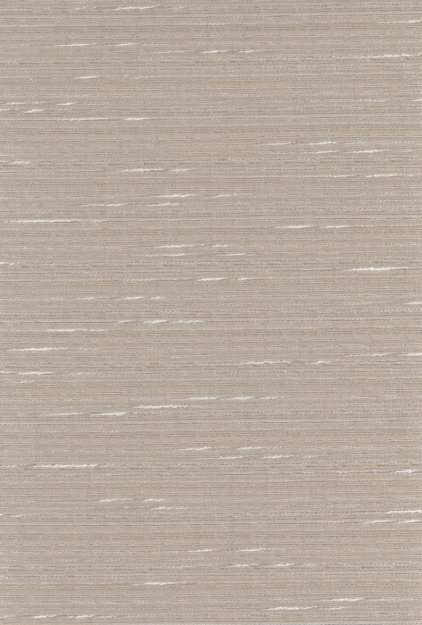 Taupe linen-style fabric with subtle white streaks; woven, neutral upholstery or drapery material.
