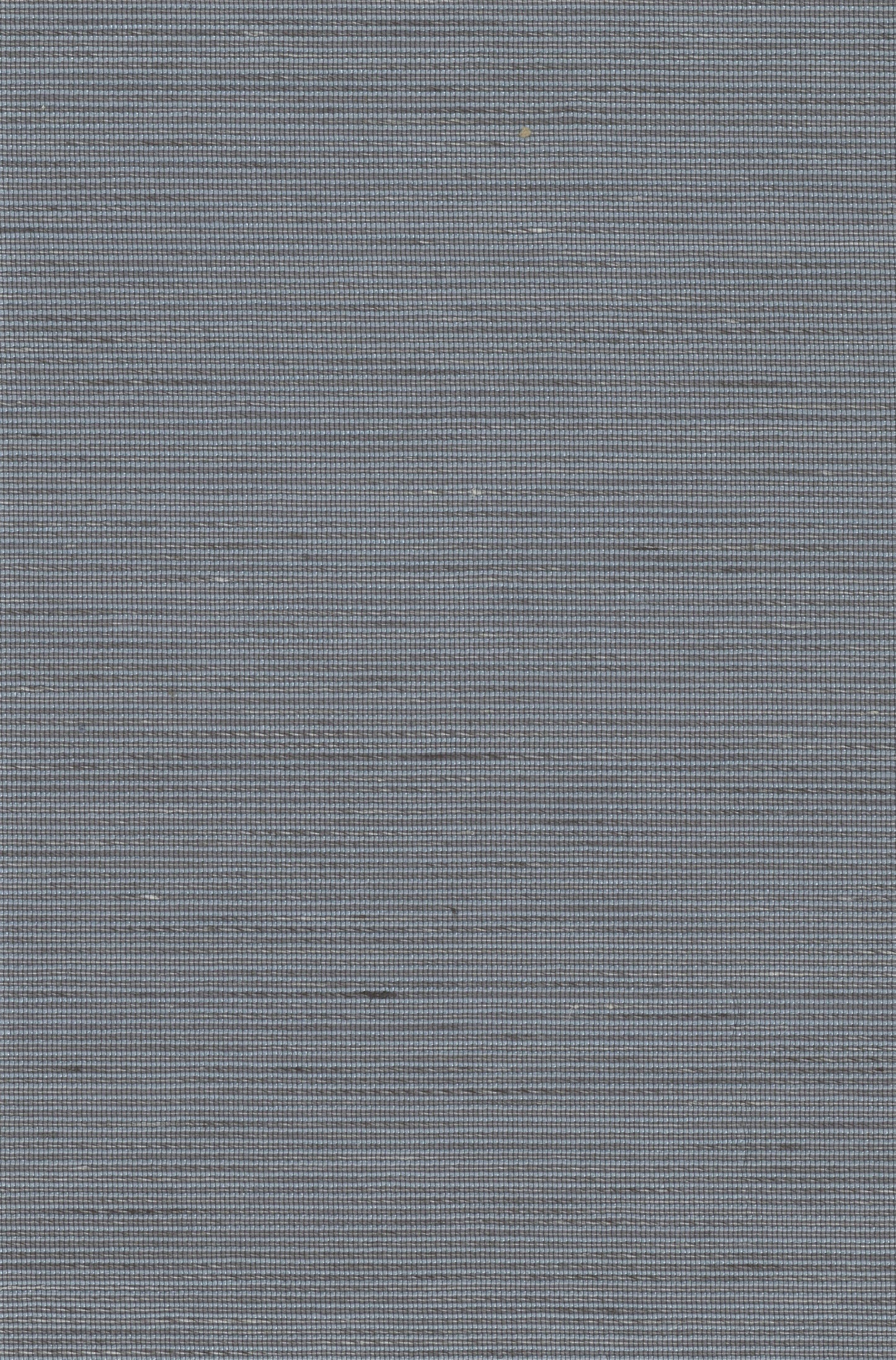 Gray-blue woven fabric swatch with fine horizontal texture and subtle worn marks.