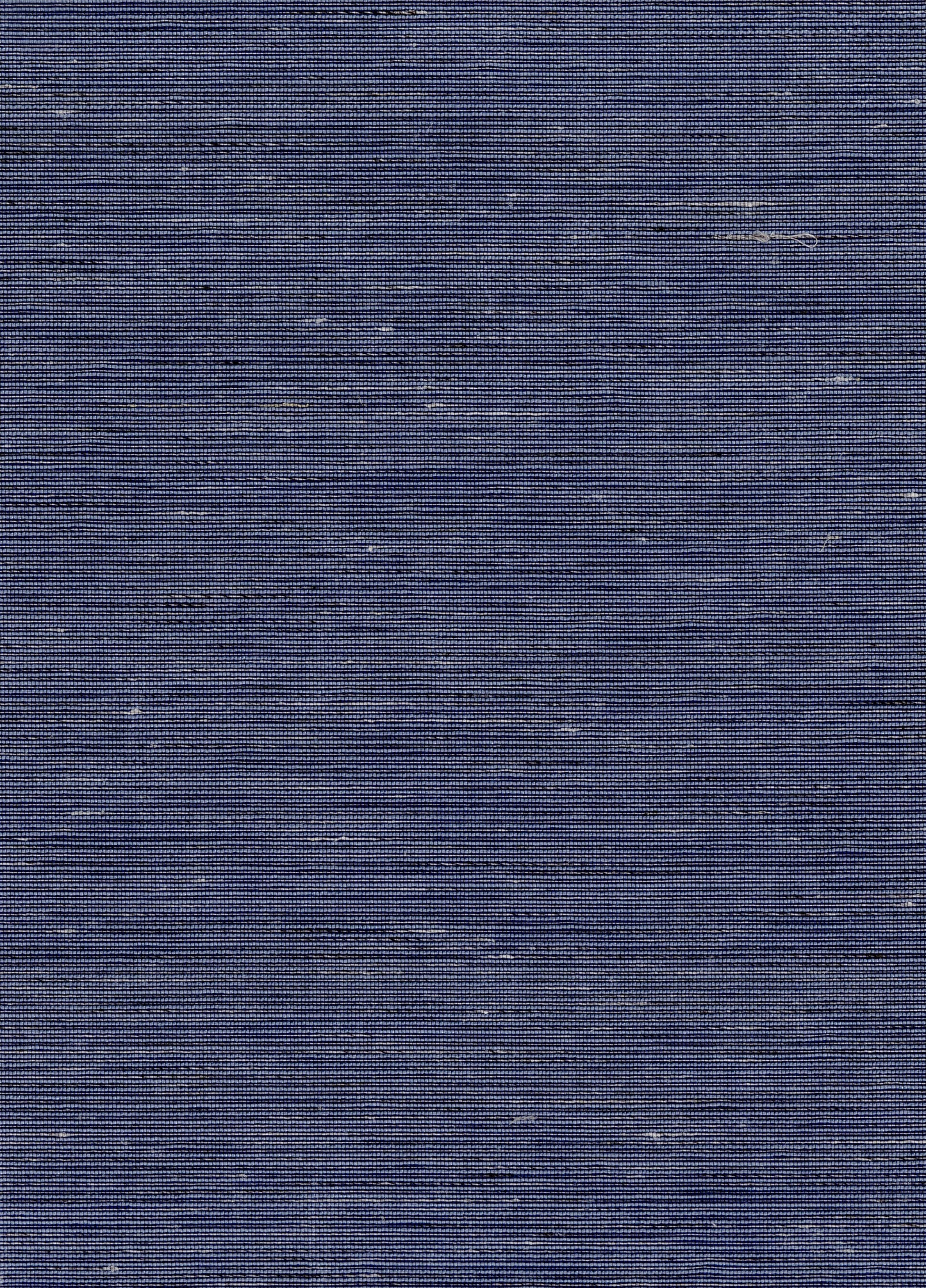 Navy blue fabric with subtle horizontal ribbing and tiny white flecks; denim-like textile suitable for apparel or upholstery.