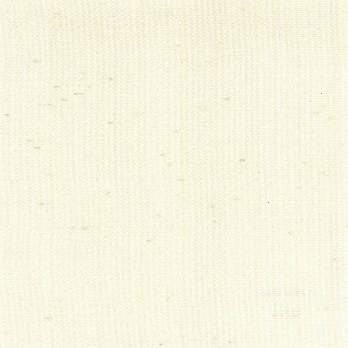 Cream textured fabric with faint vertical grain and tiny brown flecks.