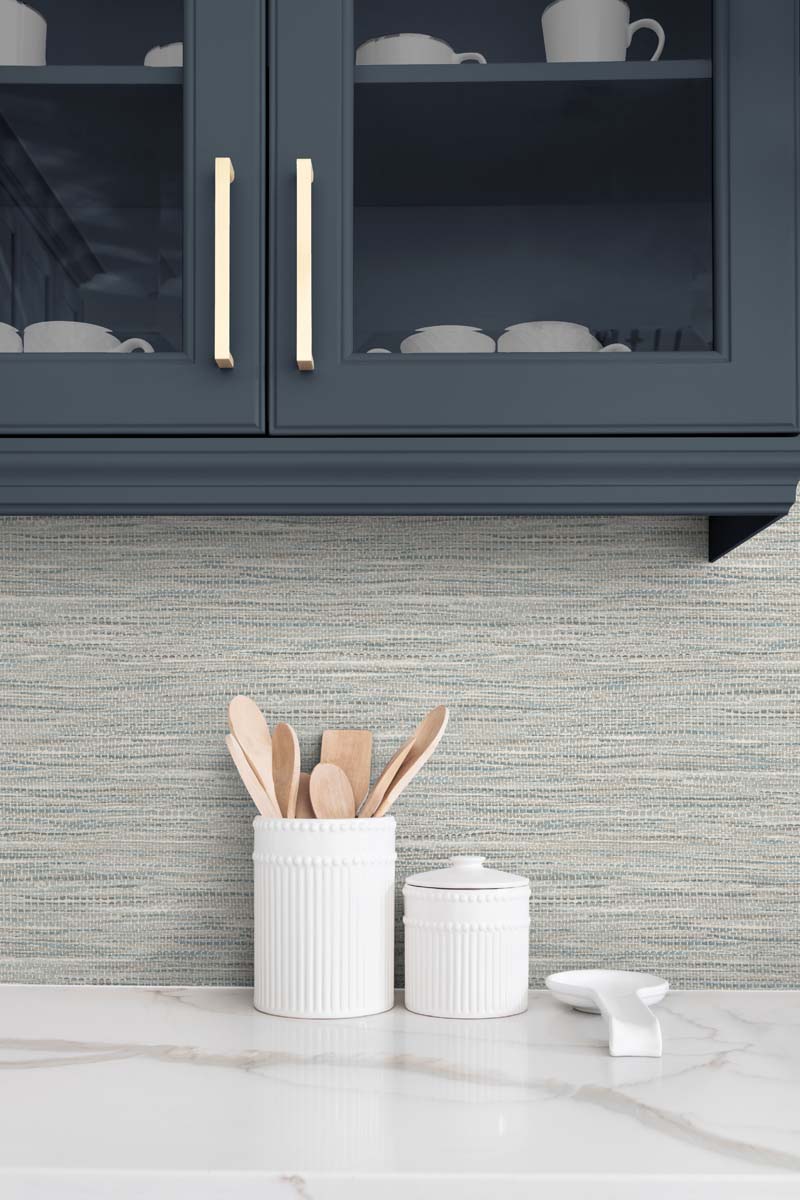 DuPont Tedlar Textures Braided Faux Jute Faux Grasscloth Contemporary Grey Matte - TG60412