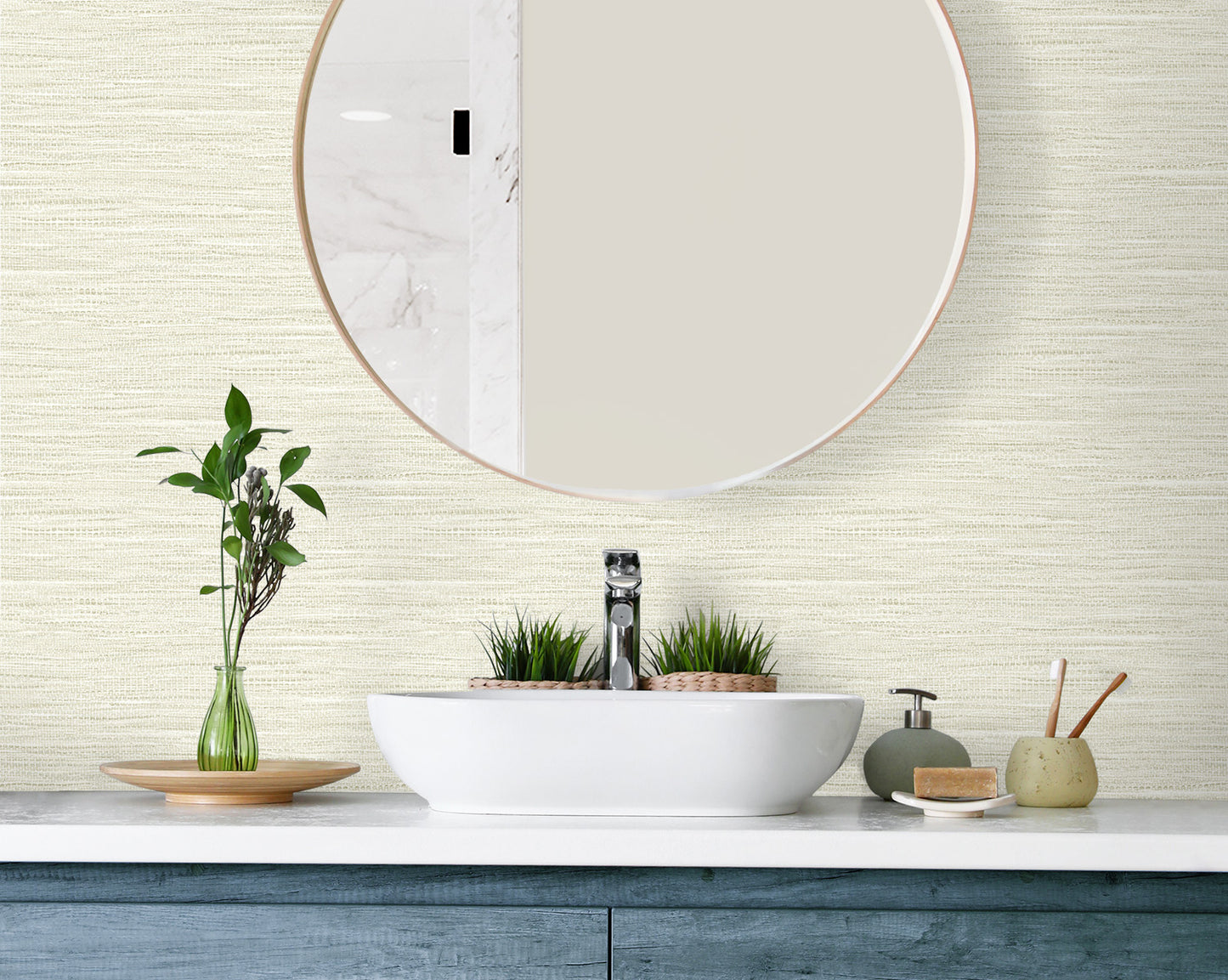 DuPont Tedlar Textures Braided Faux Jute Faux Grasscloth Contemporary Tan Matte - TG60429