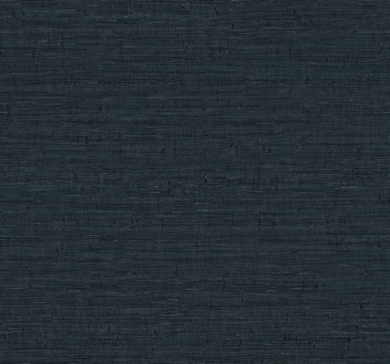 Dark blue-gray textured fabric close-up with subtle horizontal weave, suitable for upholstery or apparel.