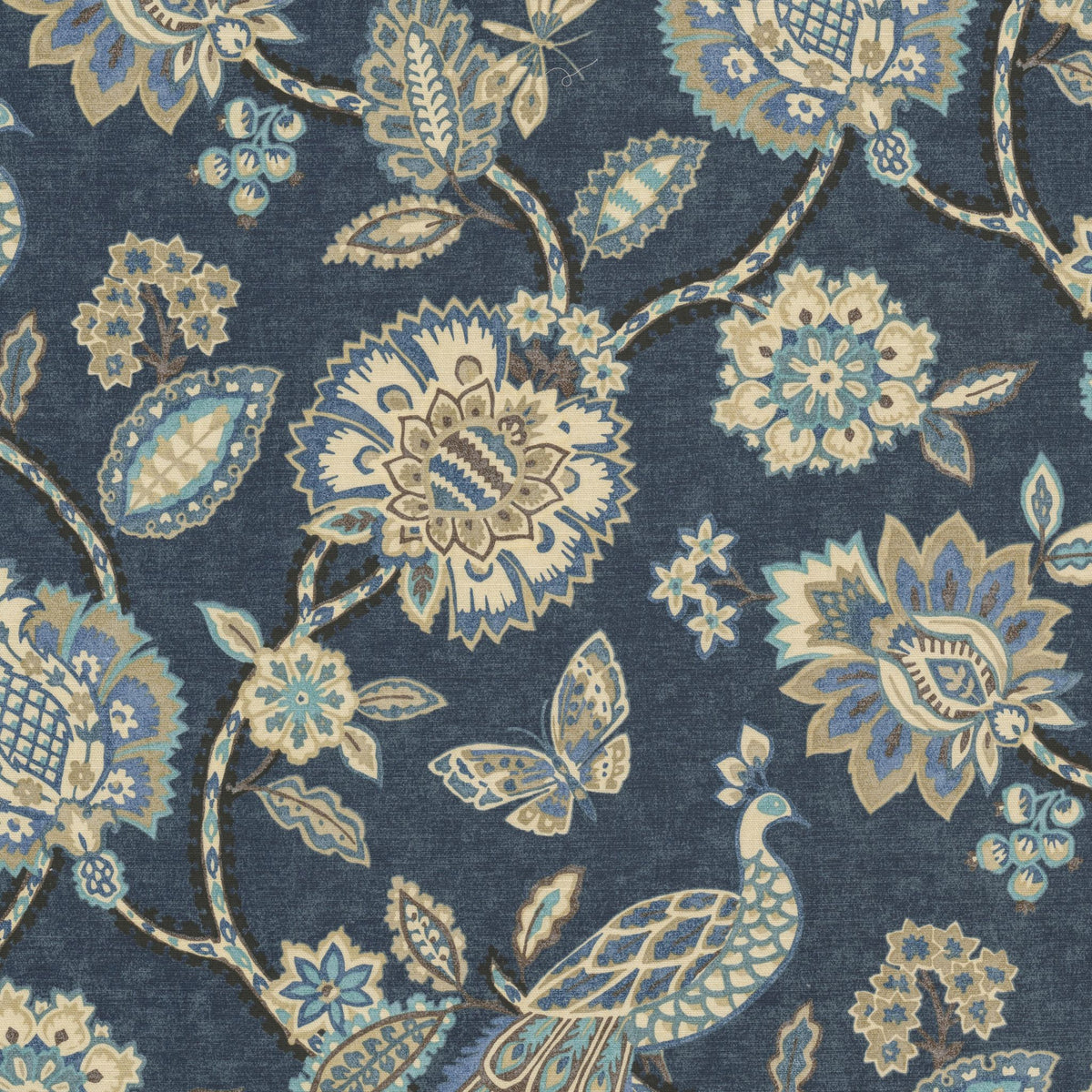 STOUT TEXTILES MULTIPURPOSE,PRINT TRANSITIONAL,, FLORAL BALTIC,PACIFIC - TIGO-2