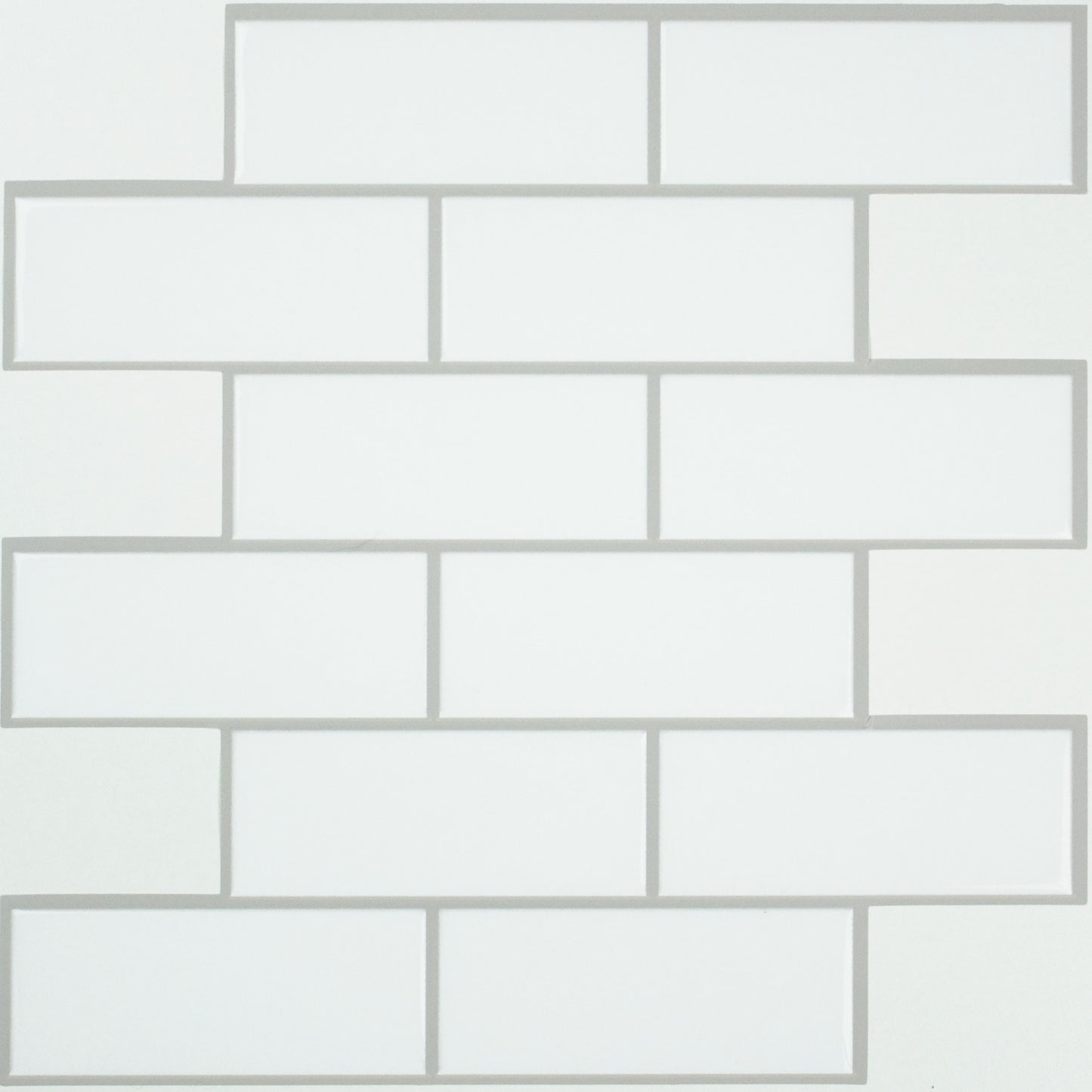 York Wallcoverings RoomMates Tiles Classic Subway Industrial Graphics Whites and Off-Whites Wallpaper - TIL3459FLT