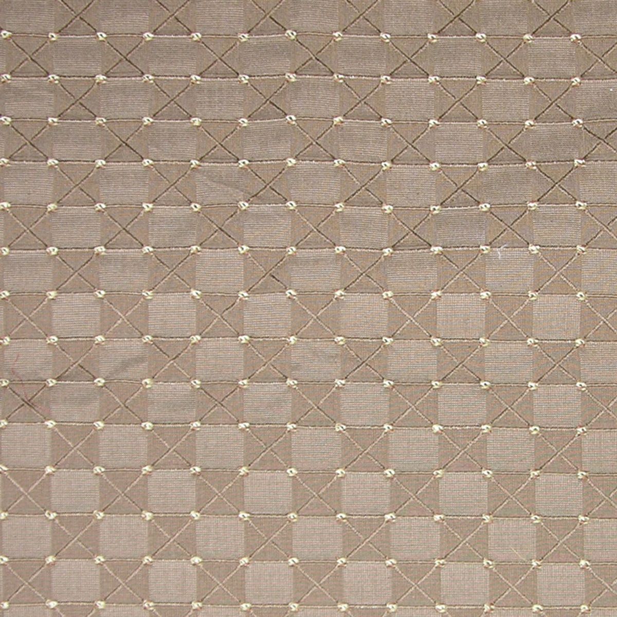 SCALAMANDRE OUTLET FABRIC ALL SQUARE FABRIC KHAKI - TI 00072987 NEW SKU # TI29870007