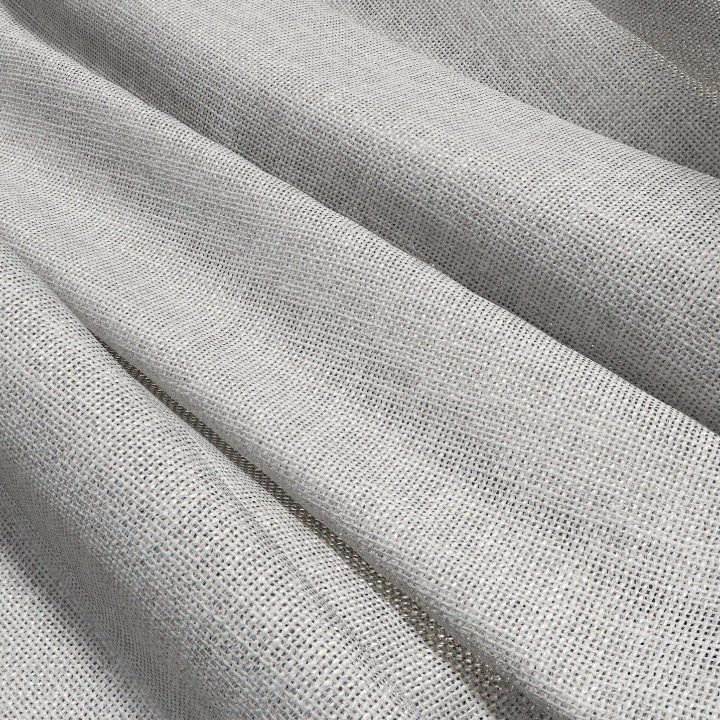 Light grey linen-like fabric with a visible weave and soft drape.