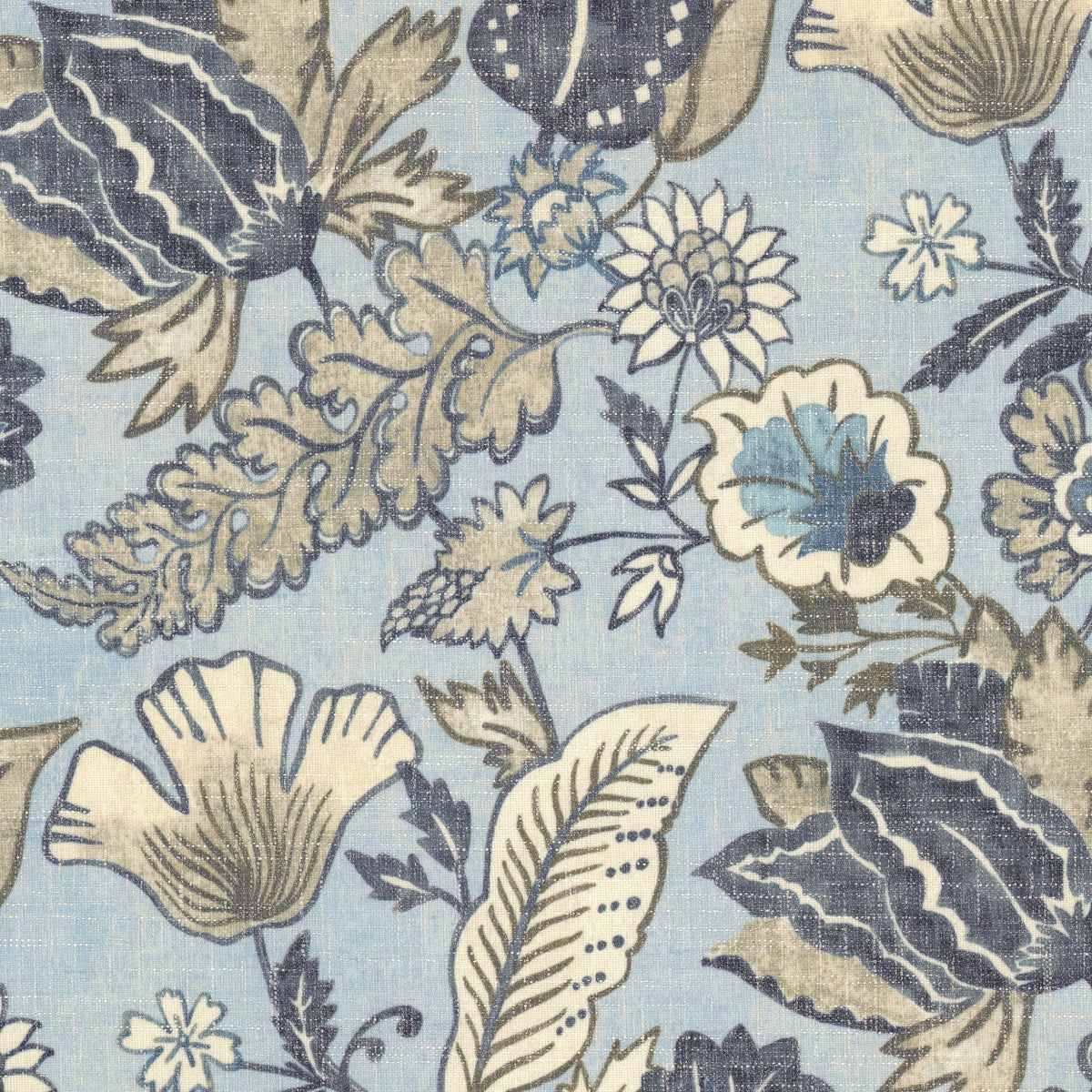 STOUT TEXTILES MULTIPURPOSE,PRINT TRANSITIONAL,, FLORAL MOONSTONE - TOPH-1