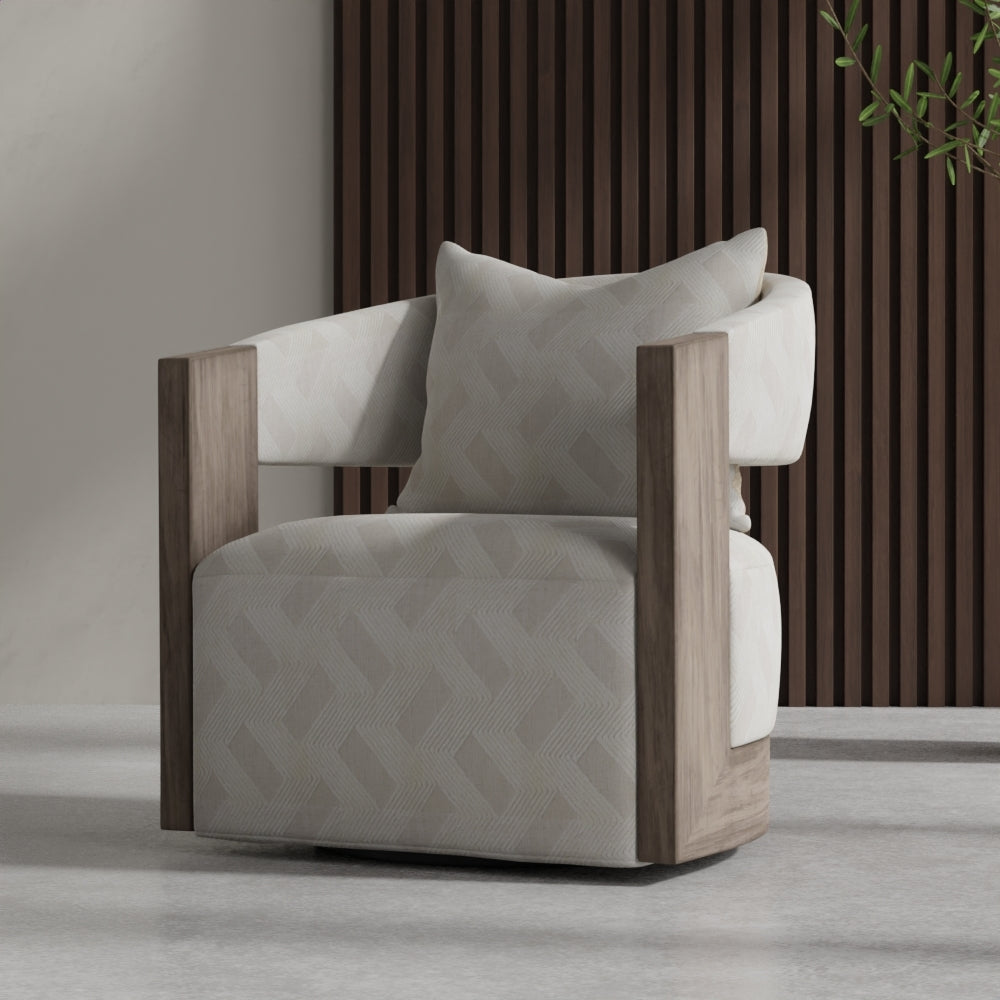 NICHOLASJOHN INC NJ-TRELLIS Ivory Geometric Fabric - NJ25-3487