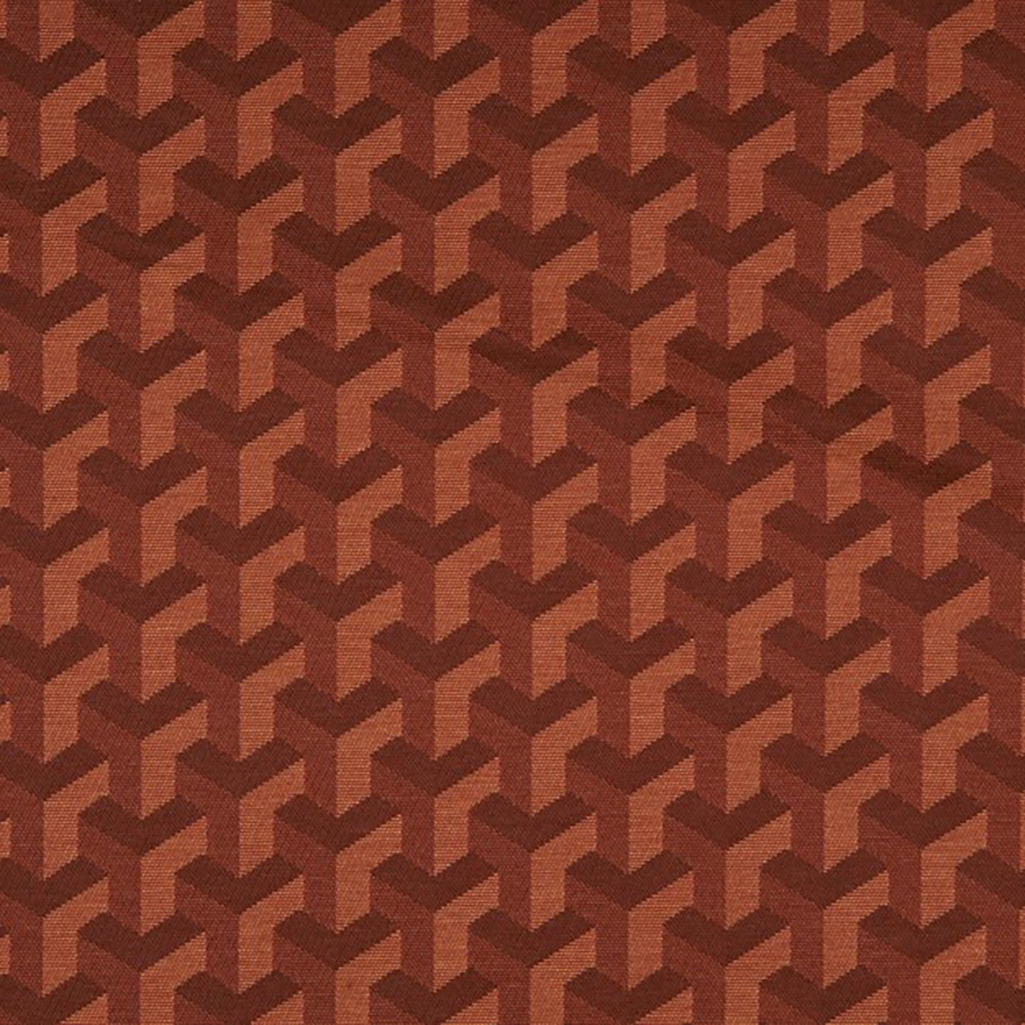 JF Fabrics Crypton TRENTON 29 Fabric Contemporary,Geometric Orange,Rust Jacquard,Texture - 5740029 J6861