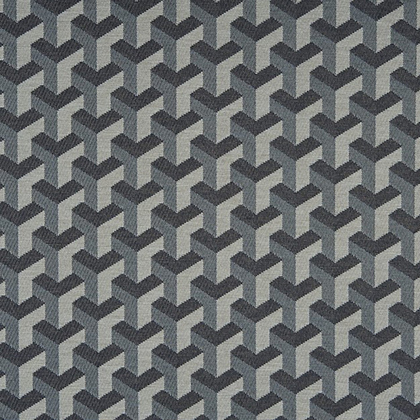 JF Fabrics Crypton TRENTON 69 Fabric Contemporary,Geometric Blue Jacquard,Texture - 5740069 J6861