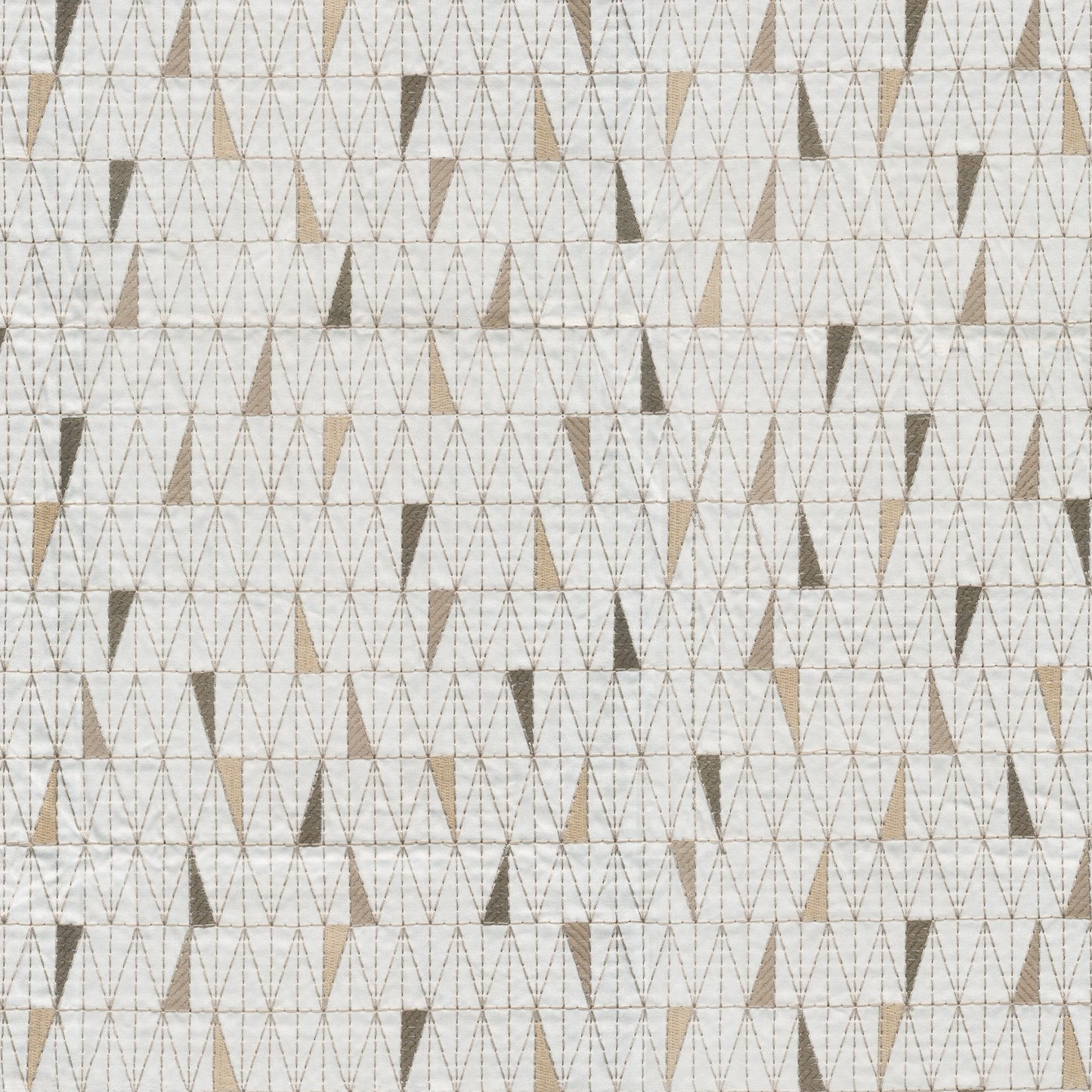 JF Fabrics TRILATERAL 32 Fabric Geometric,Transitional,Contemporary,Modern Brown Embroidery - 8431132 J8581