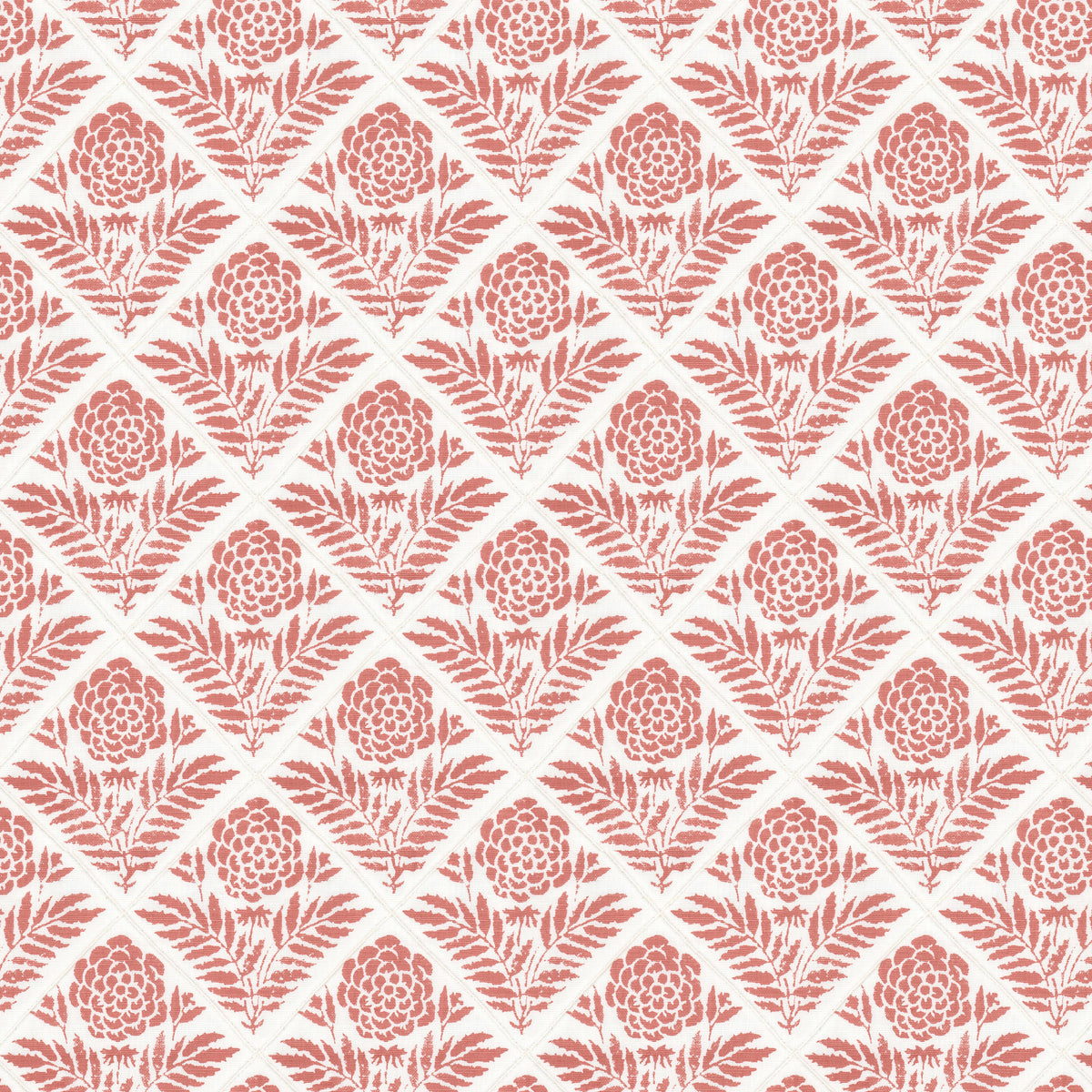 STOUT TEXTILES MULTIPURPOSE,PRINT TRADITIONAL, FLORAL CORAL - TRUF-4